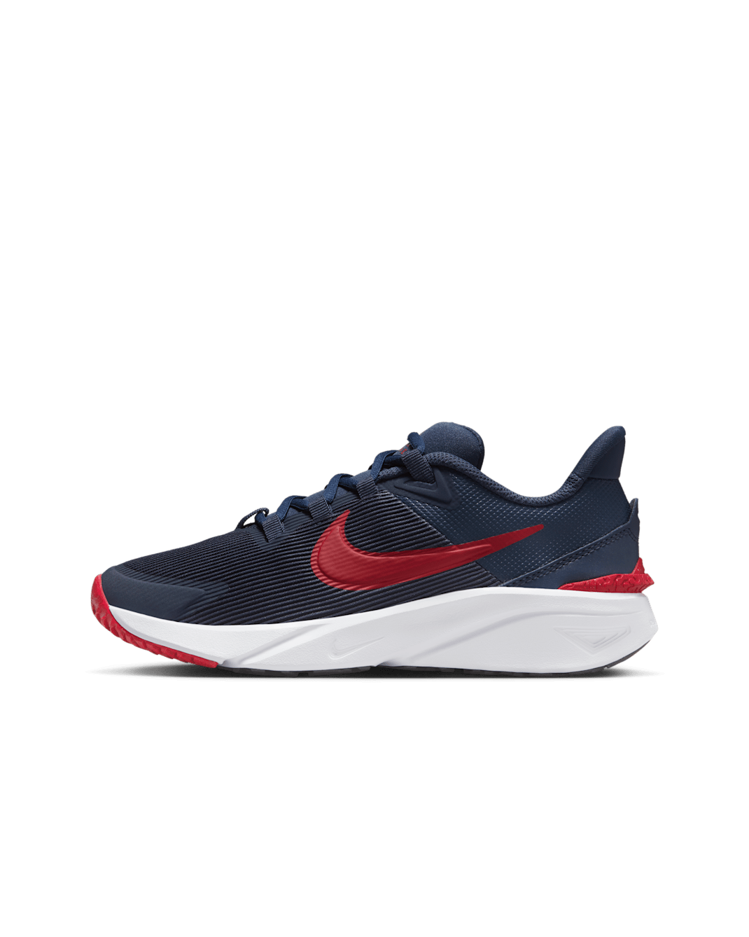 나이키 스타 러너 4 주니어 로드 러닝화 - 썬더 블루/블랙/화이트/짐 레드