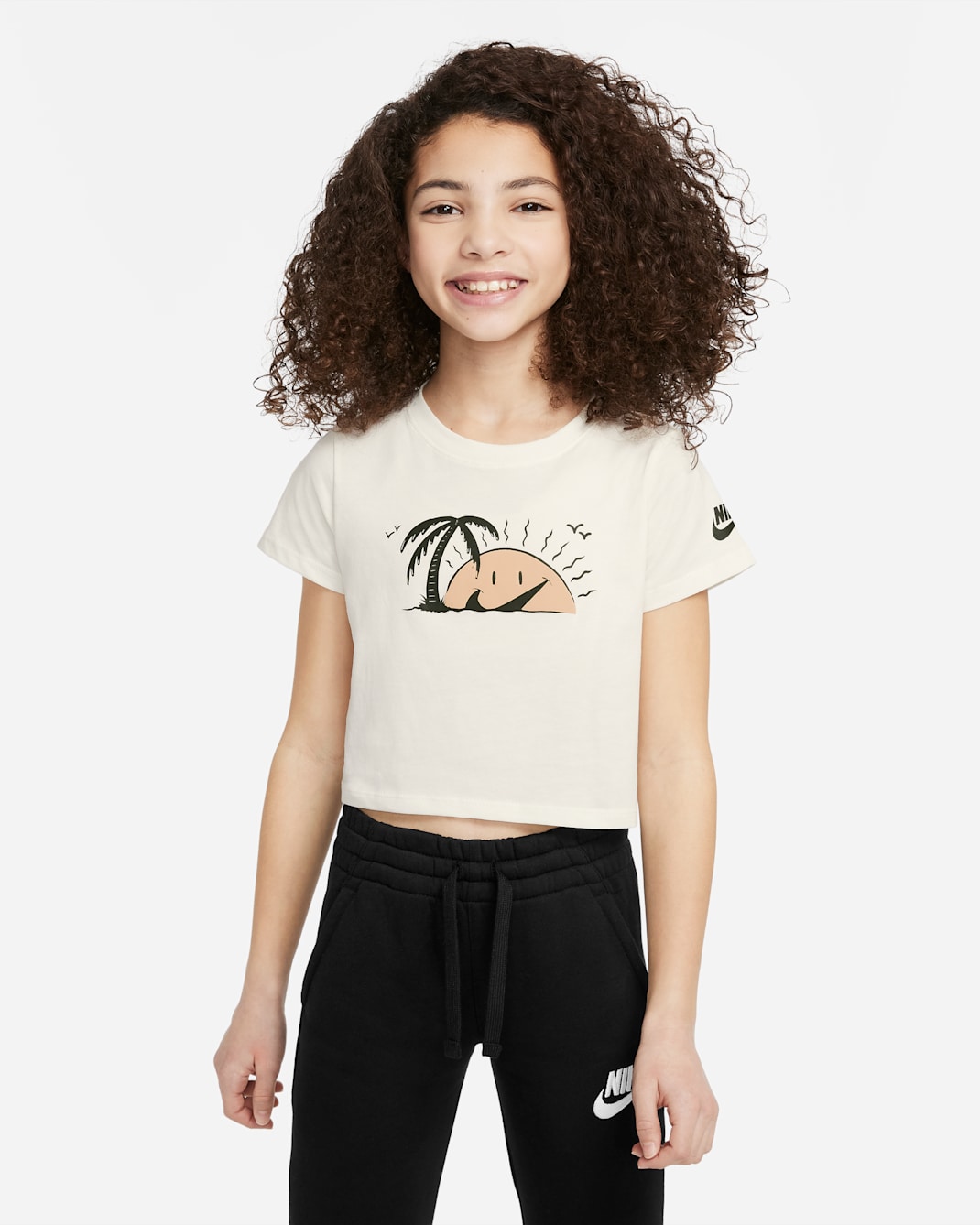 Nike Sportswear Older Kids' (Girls') T-Shirt - Sail