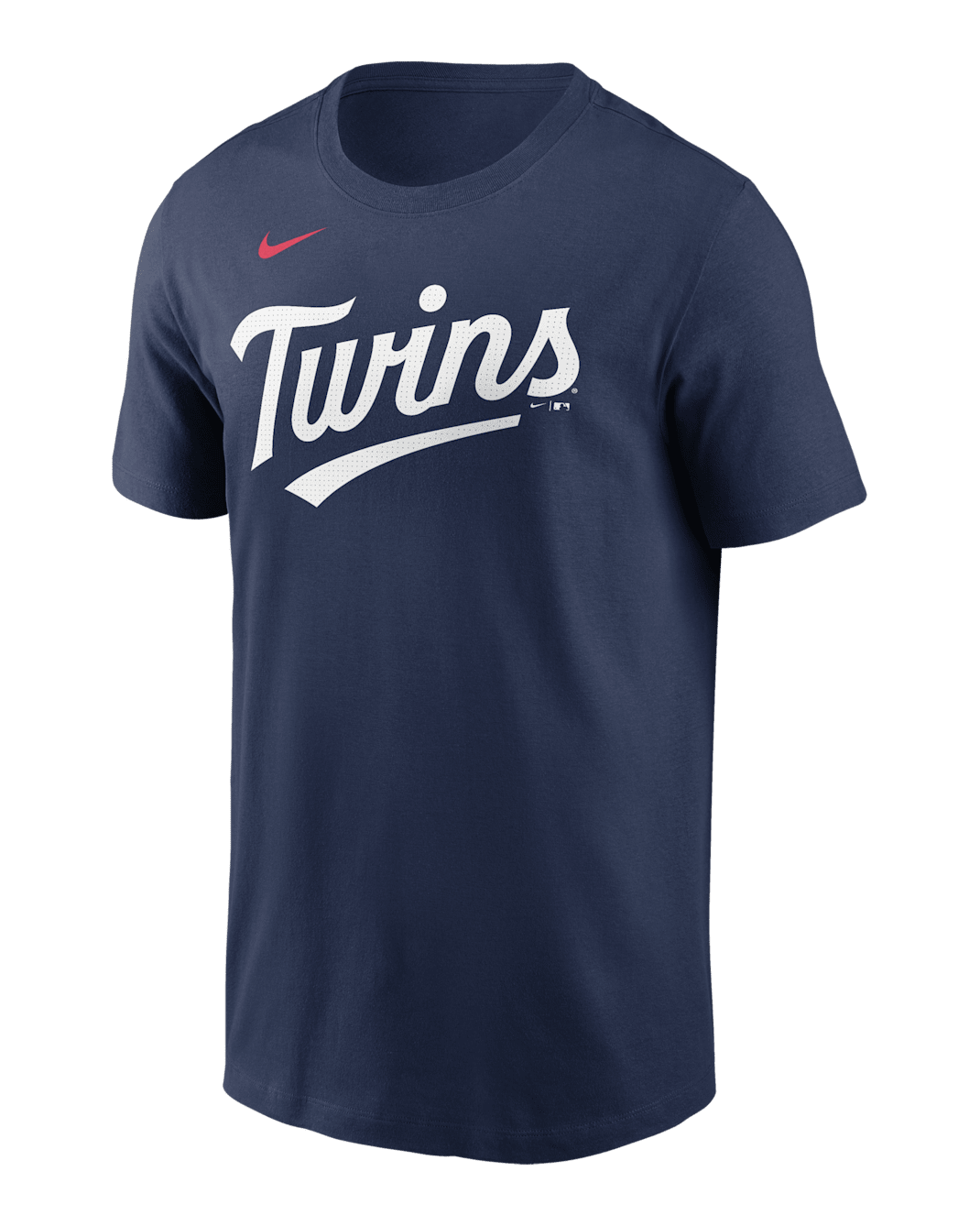 Playera Nike de la MLB para hombre Minnesota Twins Fuse Wordmark - Azul marino