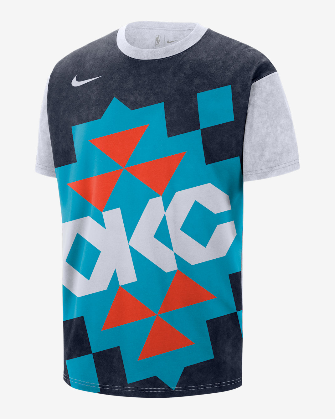 Oklahoma City Thunder Essential City Edition Men's Nike NBA Max90 T-Shirt - College Navy/White