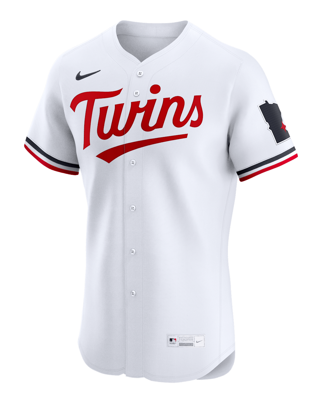 Jersey Nike Dri-FIT ADV de la MLB Elite para hombre Minnesota Twins - Blanco