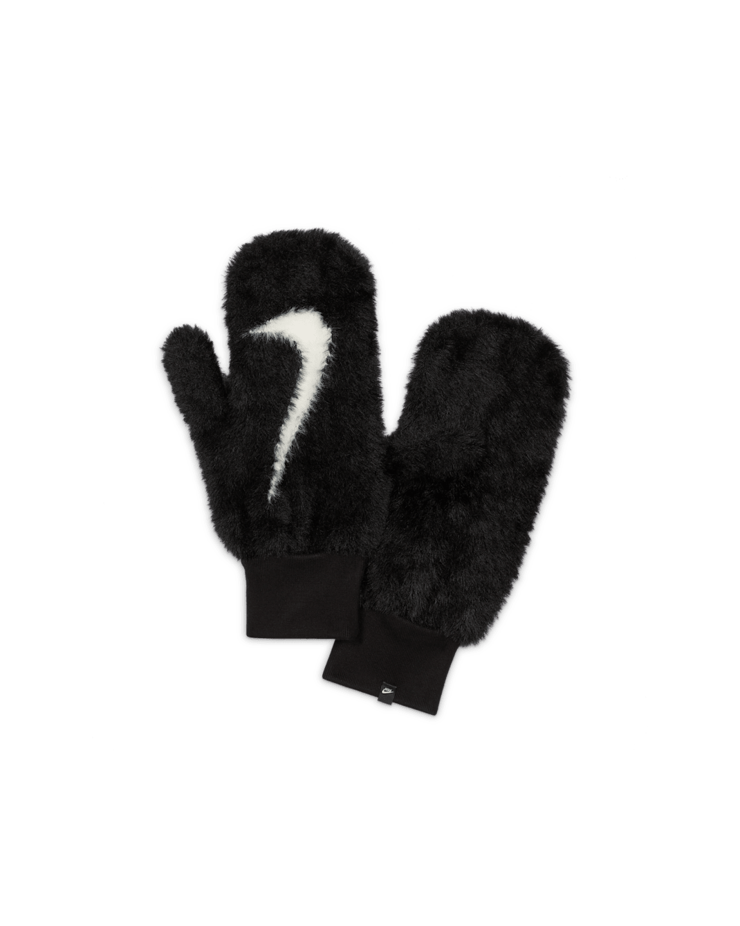 Nike Plush Knit Mittens - Black
