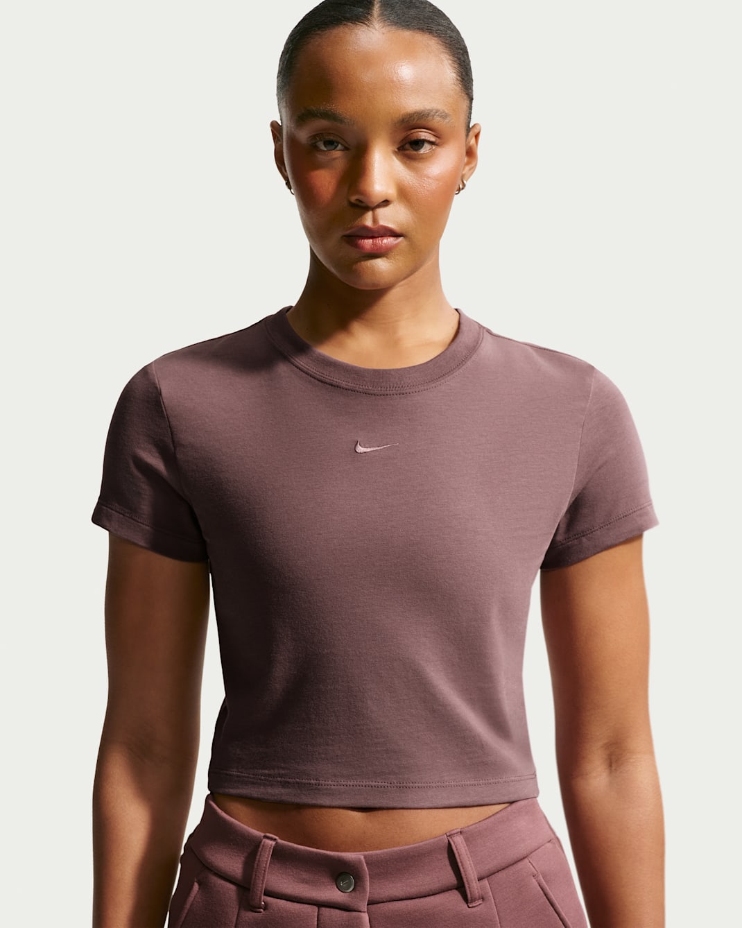 Nike Sportswear Chill Knit Women's Cropped T-Shirt - Tattoo