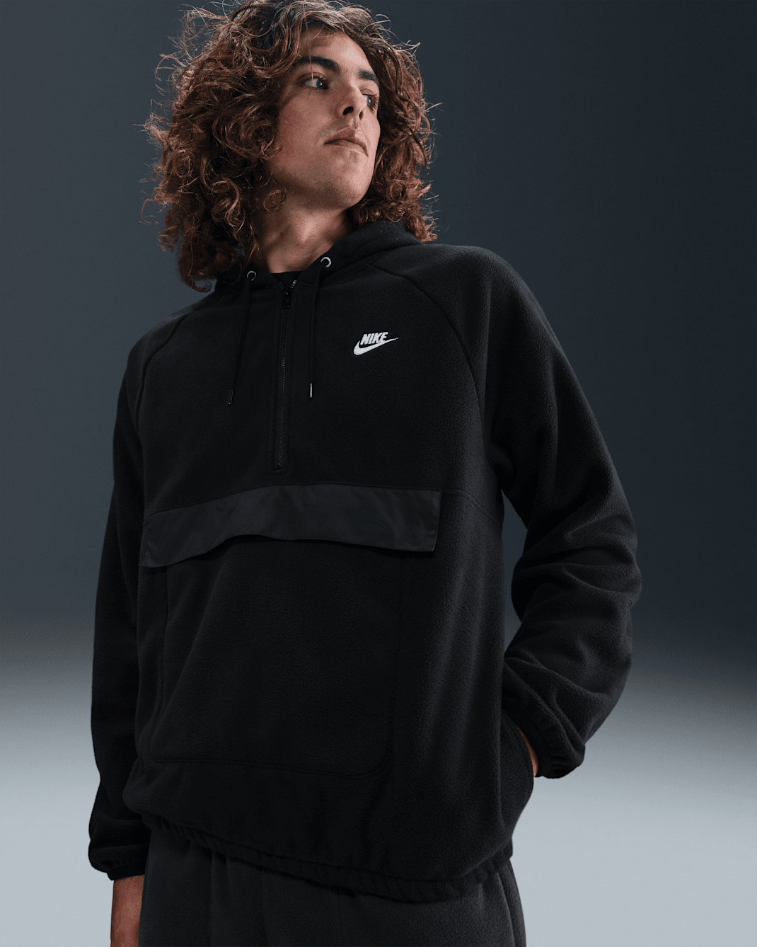 Nike Sportswear Club Men's Winterized Top - Black/White
