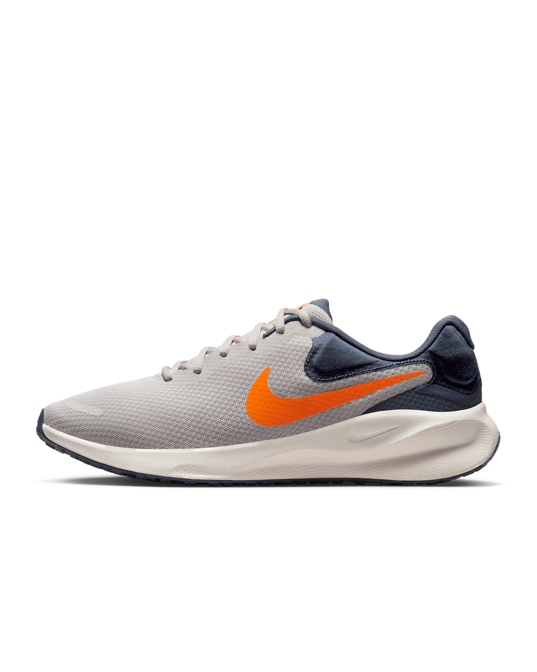 Nike Revolution 7 Men's Road Running Shoes - Light Iron Ore/Thunder Blue/Sail/Total Orange