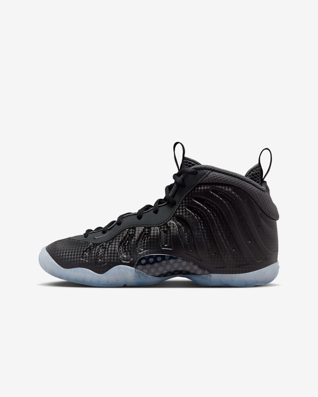 Nike Little Posite One Big Kids' Shoes - Black/Black/Dark Smoke Grey/Black