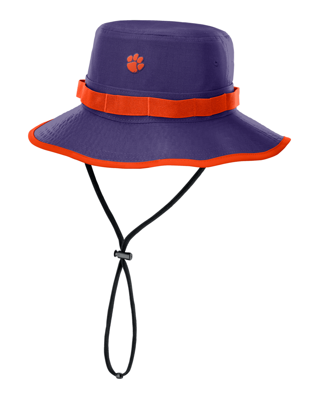 Gorro tipo pescador universitario Nike Dri-FIT para hombre Clemson Sideline Apex Gameday Boonie - Morado