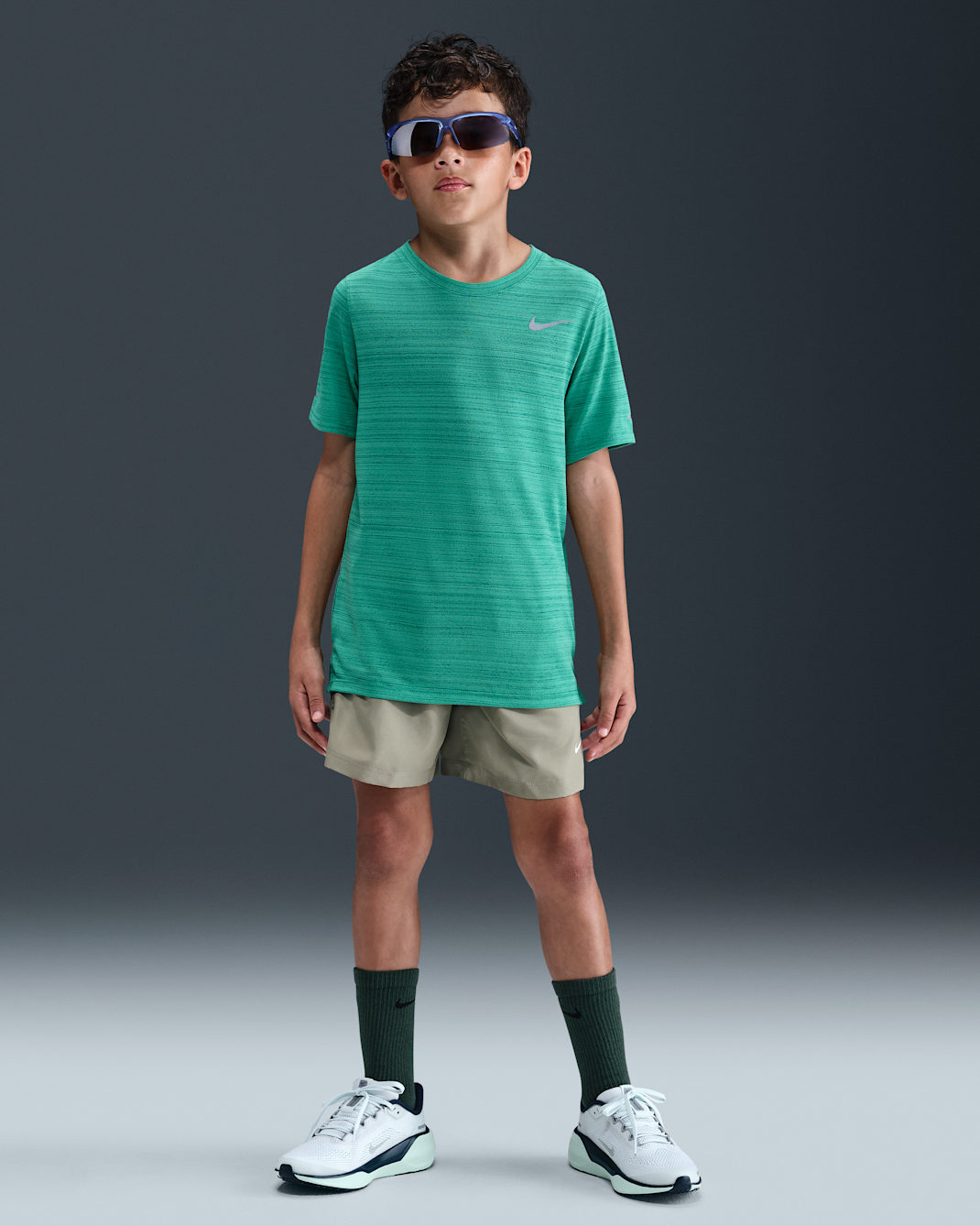 Short de training Dri-FIT Nike Multi pour ado - Light Army/Blanc