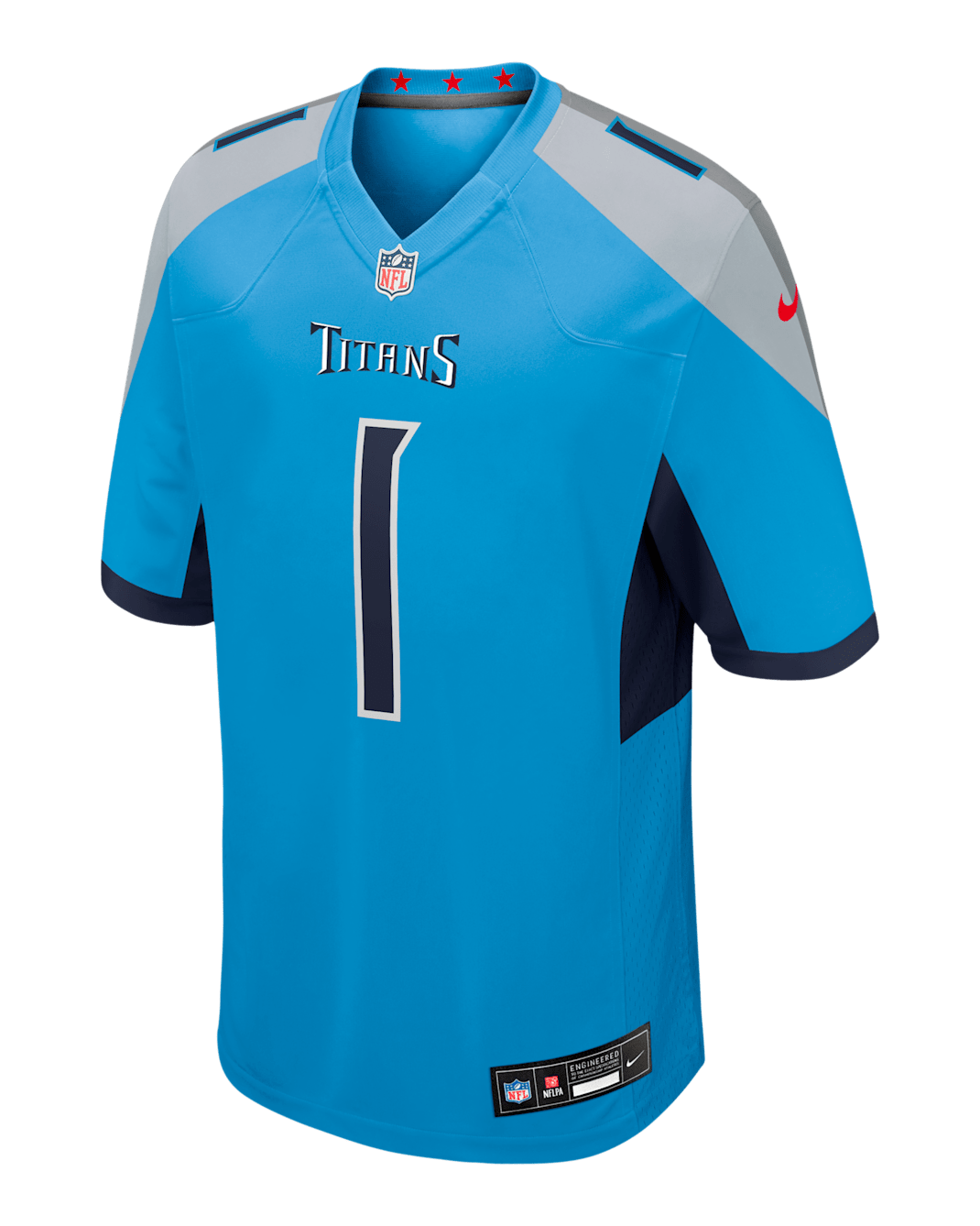 Cam Ward Tennessee Titans 2025 NFL Draft First Round Pick Men's Nike NFL Game Jersey - Light Blue