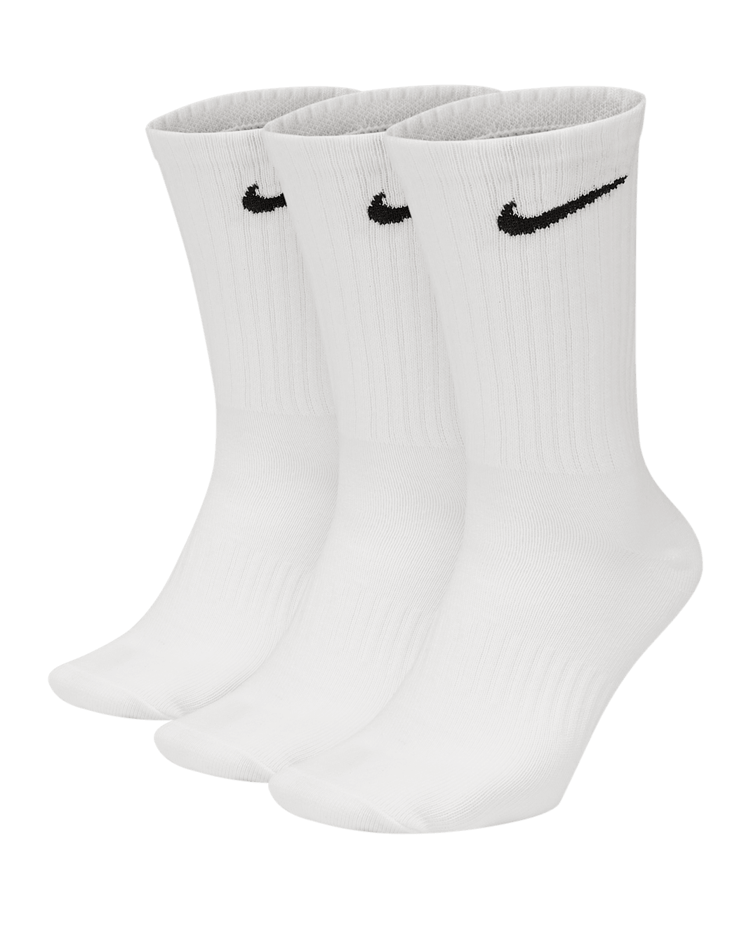 Calze da training Nike Everyday Lightweight di media lunghezza (3 paia) - Bianco/Nero