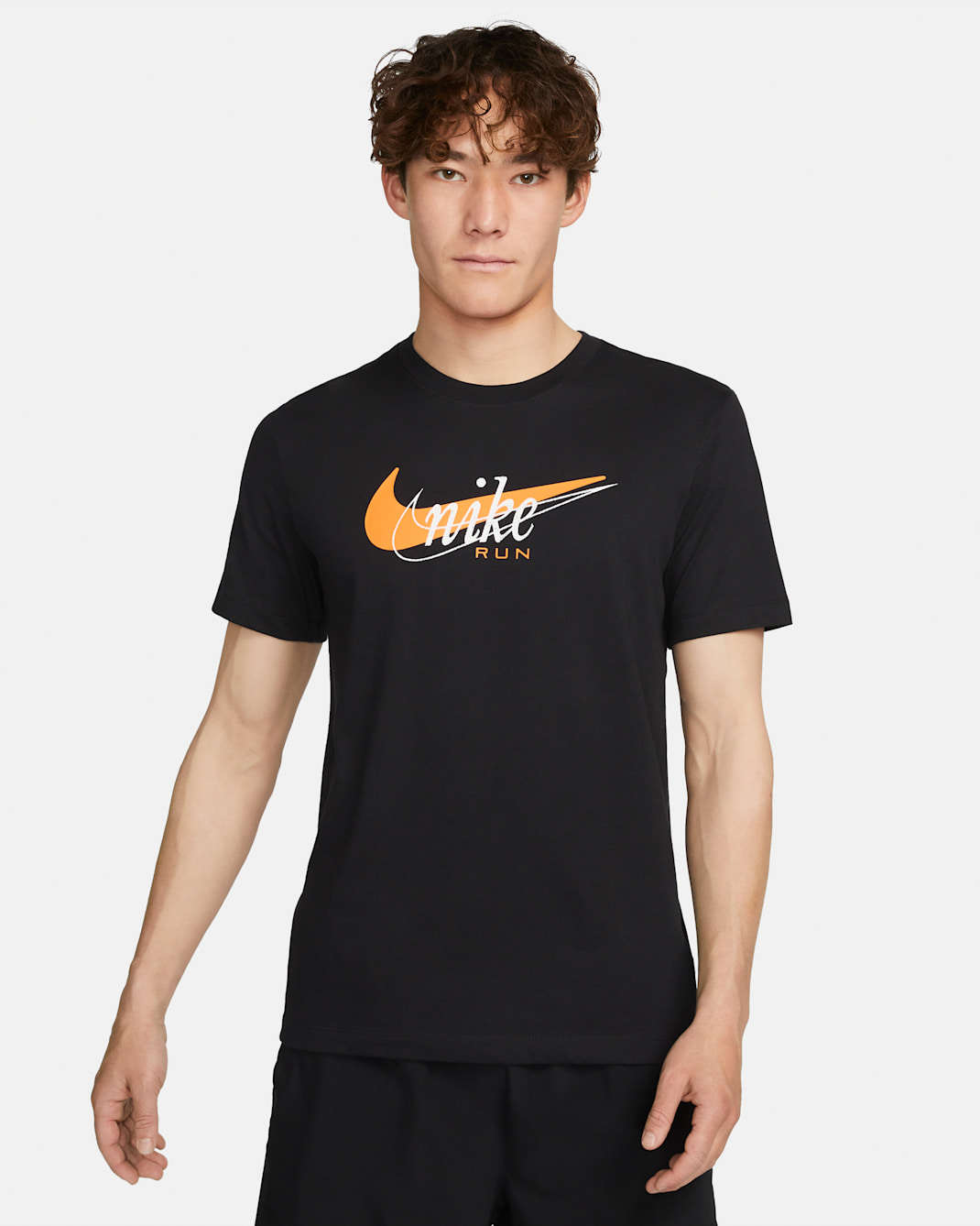 Nike Dri-FIT Men's Running T-Shirt - Black