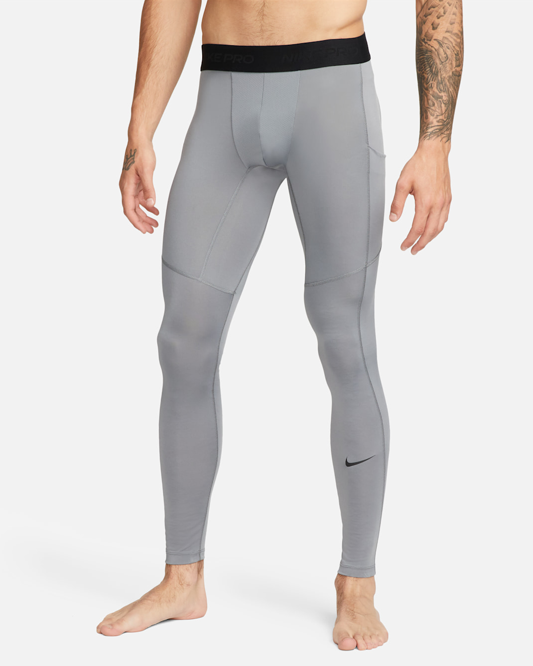 Nike Pro Men's Dri-FIT Fitness Tights - Smoke Grey/Black