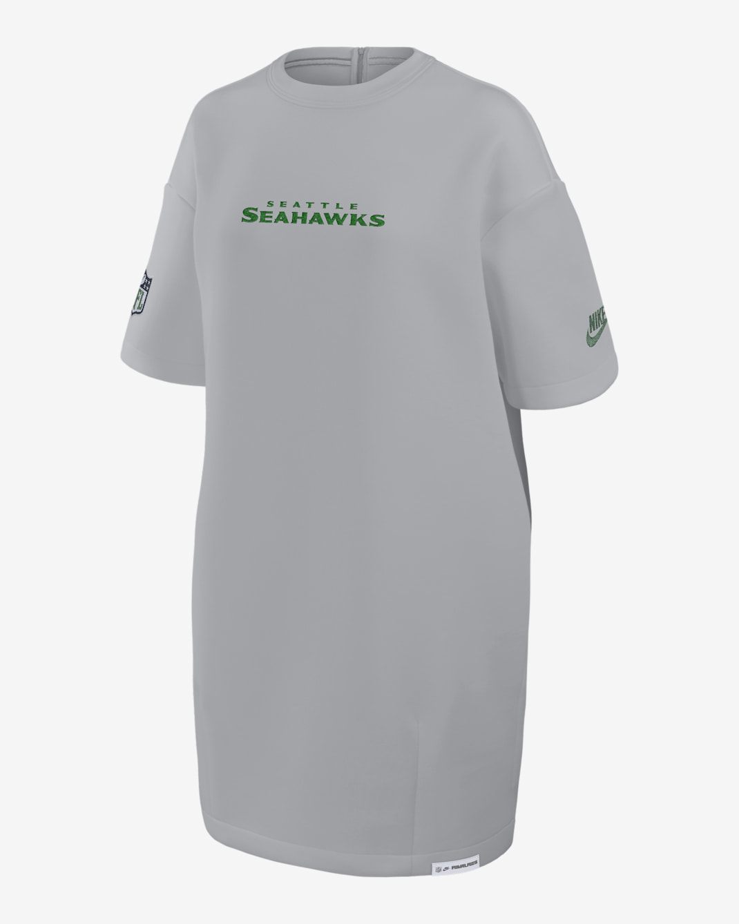 Seattle Seahawks Rivalries Collection Oversized Tech Fleece Women's Nike NFL Dress - Grey
