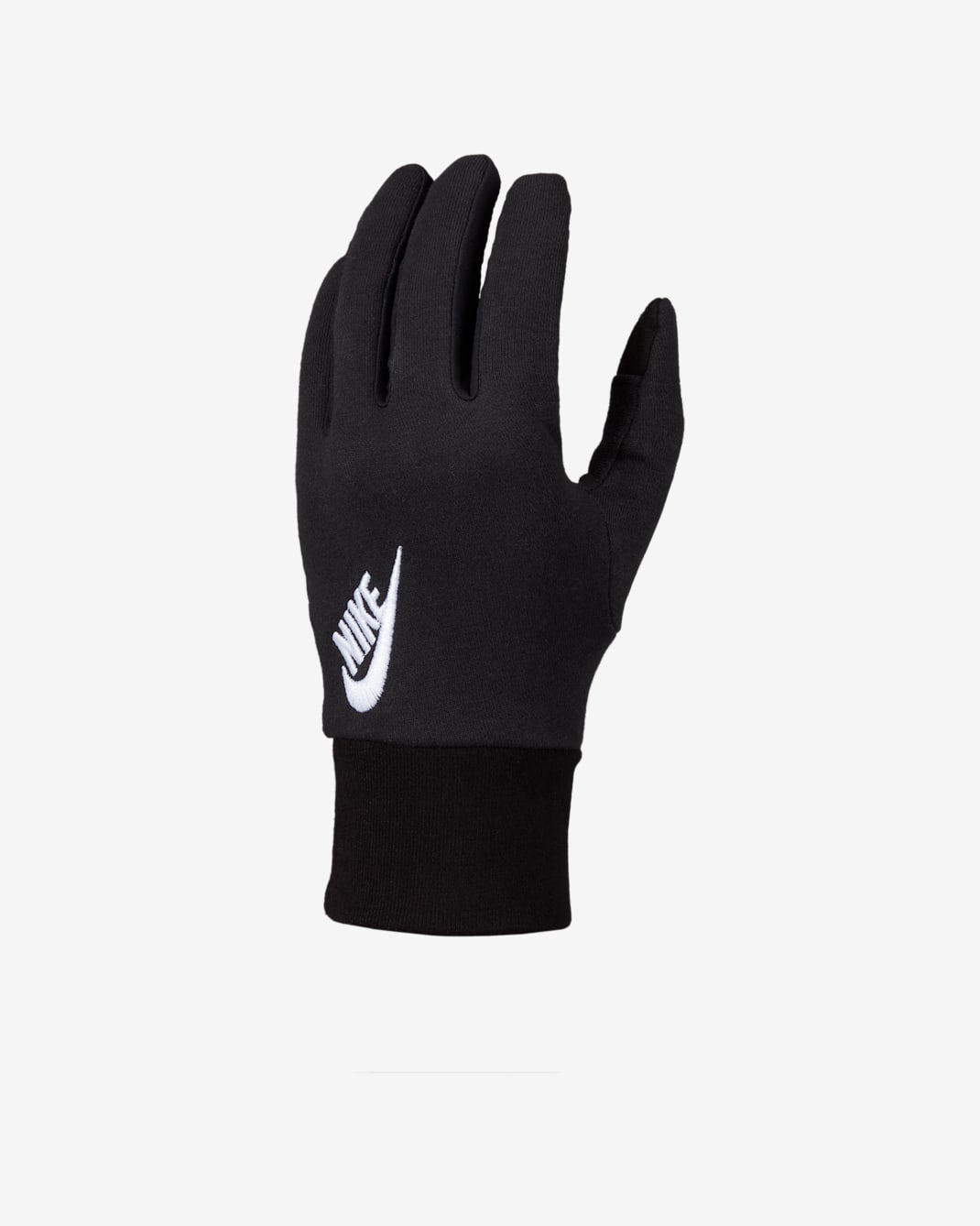 Luvas Nike Club Fleece para homem - Preto/Preto/Branco