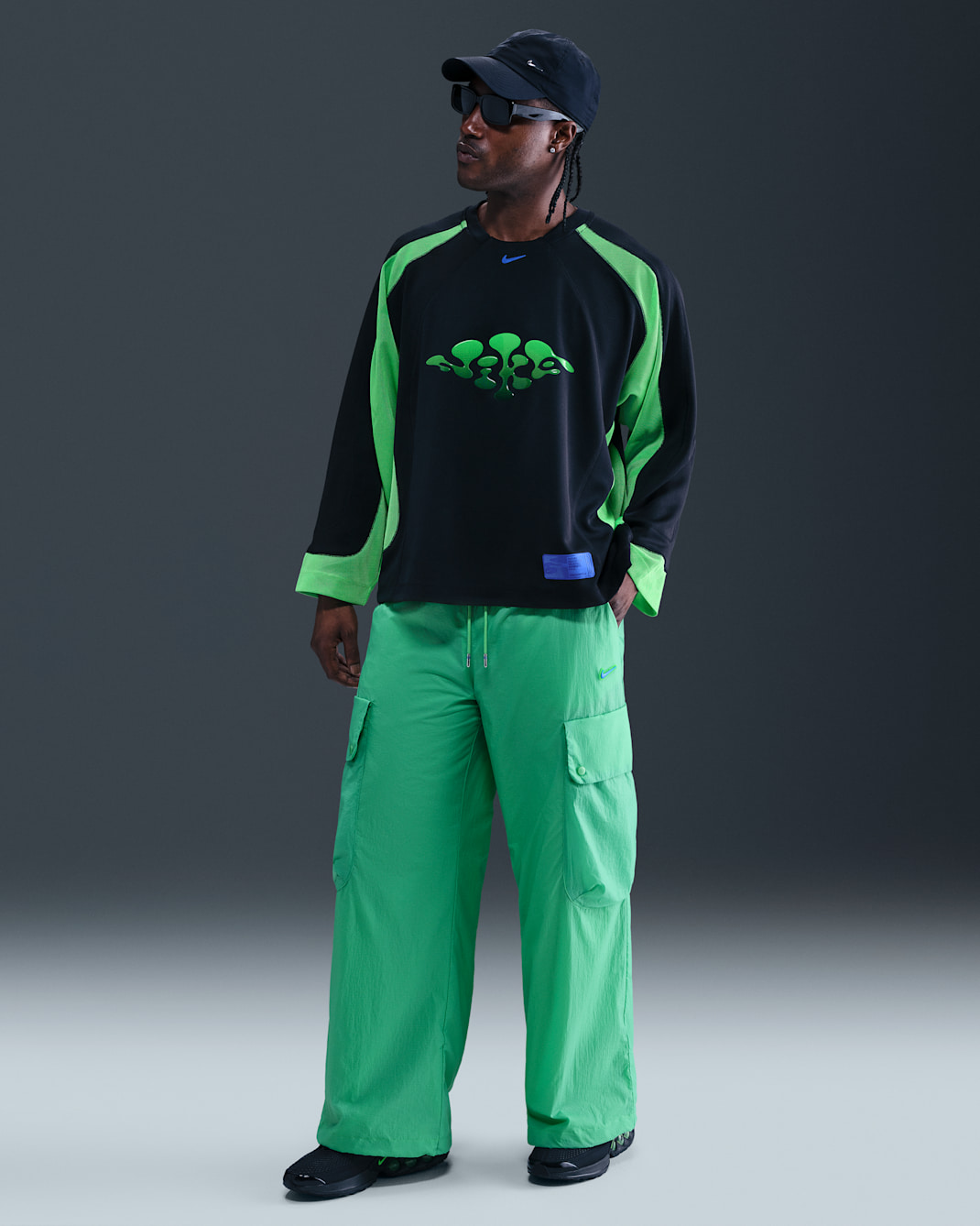 Nike Project F.R.O.G. Men's Transparent Cargo Pants - Green Shock/Hyper Royal/White/Hyper Royal