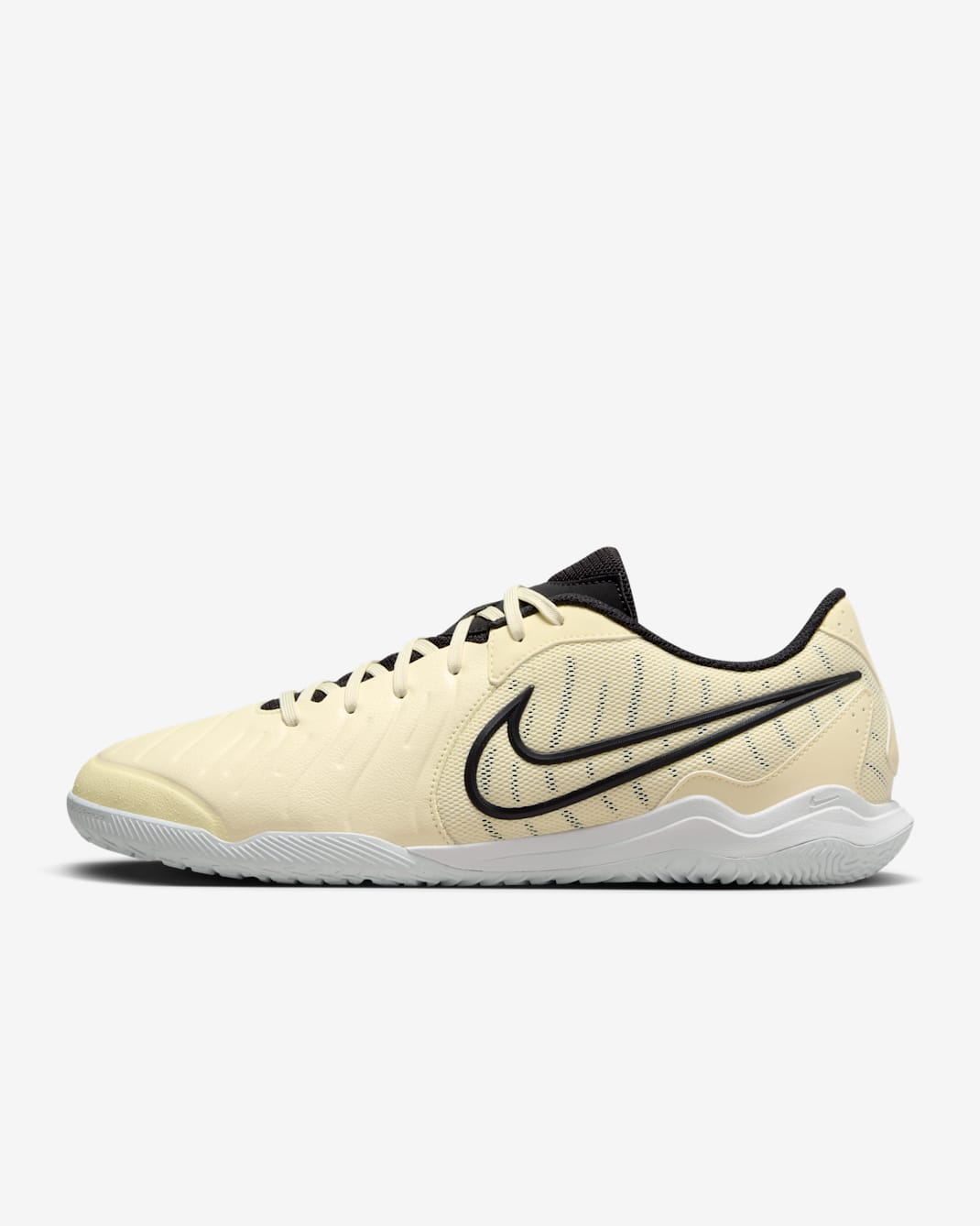 Nike Tiempo Legend 10 Academy Indoor Court Low-Top Football Shoes - Lemonade/Metallic Gold Coin/Black