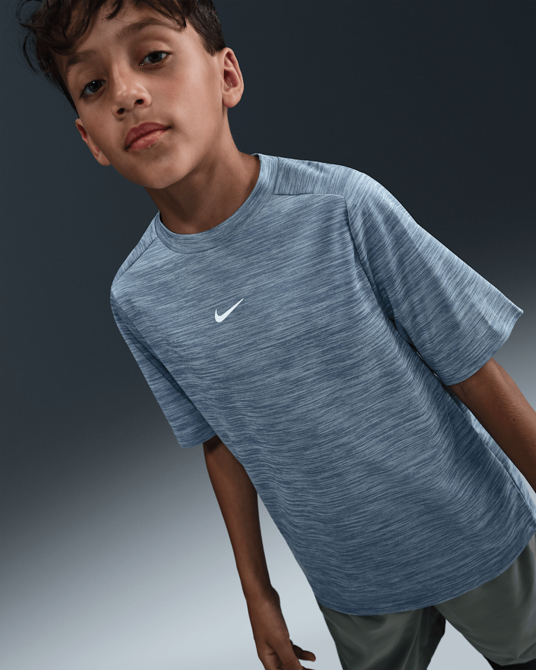 Nike Multi Dri-FIT kortermet trøye til store barn - World Indigo/Celestine Blue/Hvit