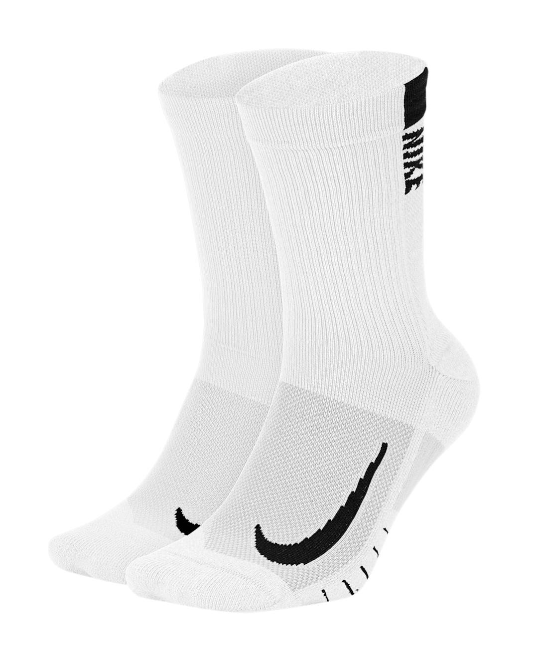 Nike Multiplier Crew Socks (2 Pairs) - White/Black