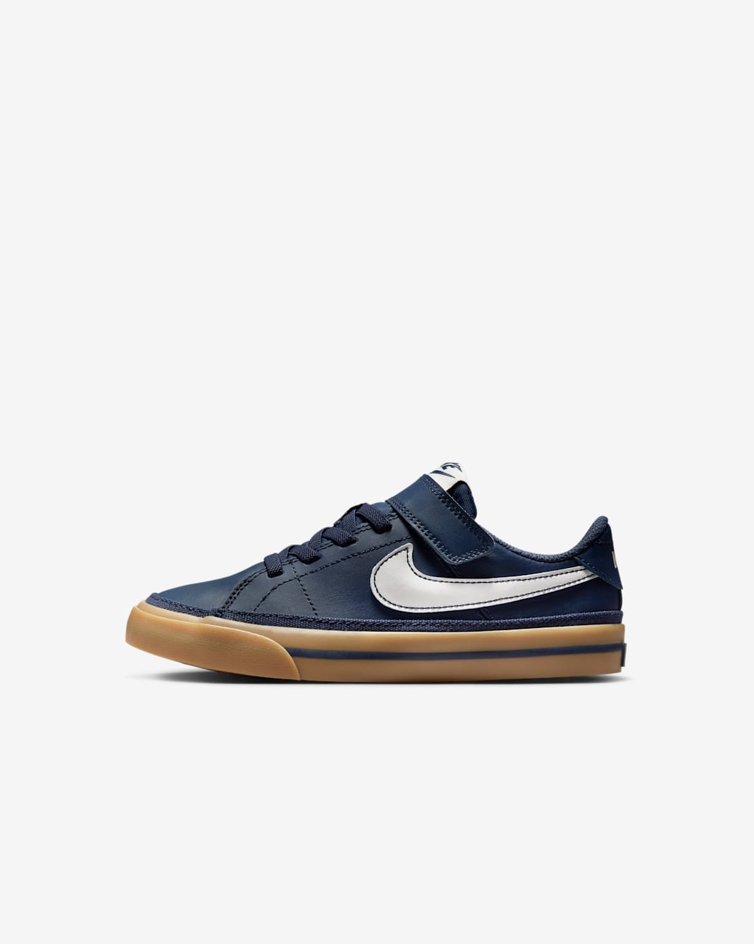 NikeCourt Legacy Younger Kids' Shoes - Thunder Blue/Gum Light Brown/Sail