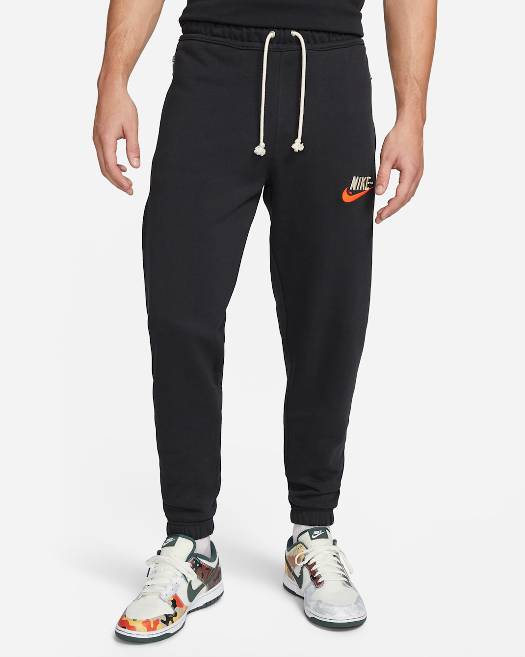 Pantalones sneaker para hombre Nike Sportswear - Sombrío apagado/Sombrío apagado/Vela/Naranja team
