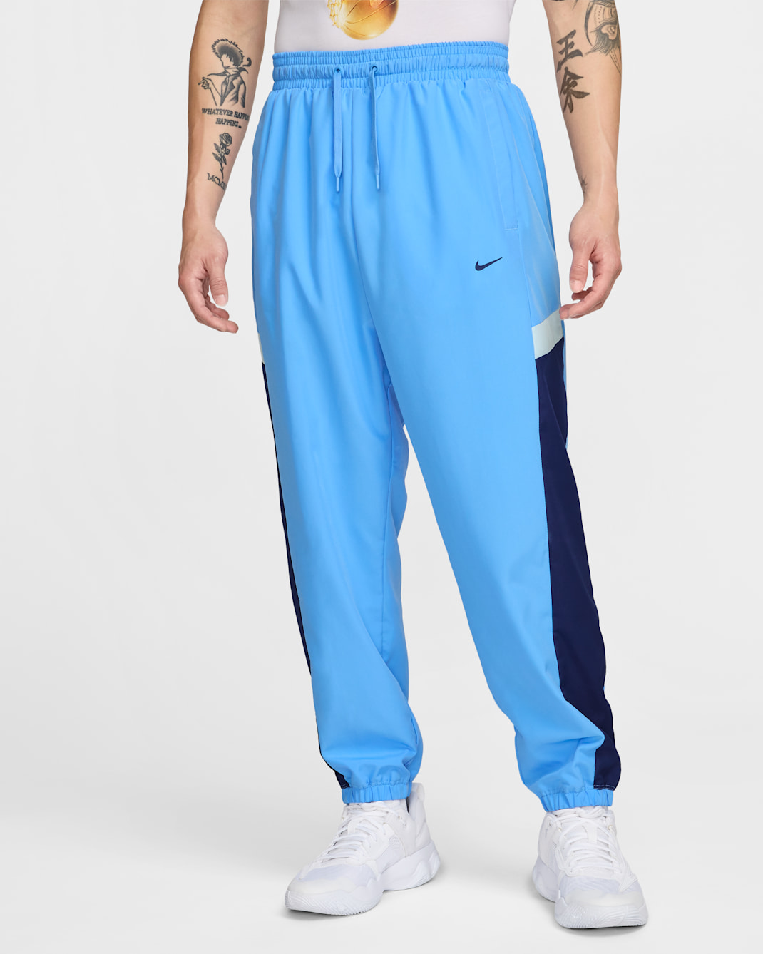 Nike Icon Men's Woven Basketball Pants - University Blue/Blue Void/Glacier Blue/Black