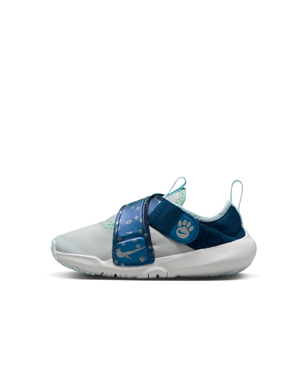 Nike Flex Advance SE Younger Kids' Easy On/Off Shoes - Pure Platinum/Valerian Blue/Glacier Blue/Metallic Silver