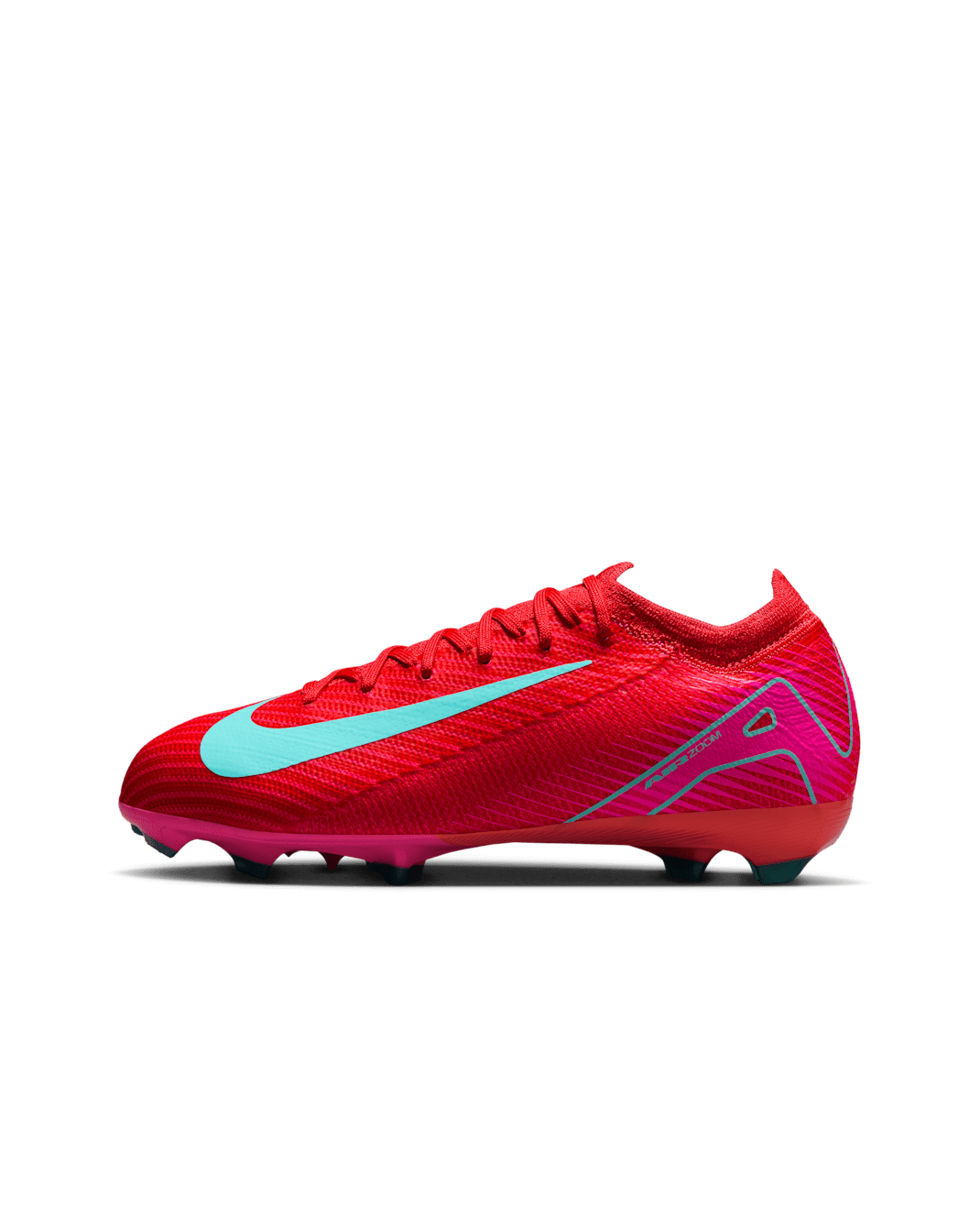 Nike Jr. Mercurial Vapor 16 Pro Younger/Older Kids' Firm-Ground Low-Top Football Boot - Ember Glow/Aurora Green