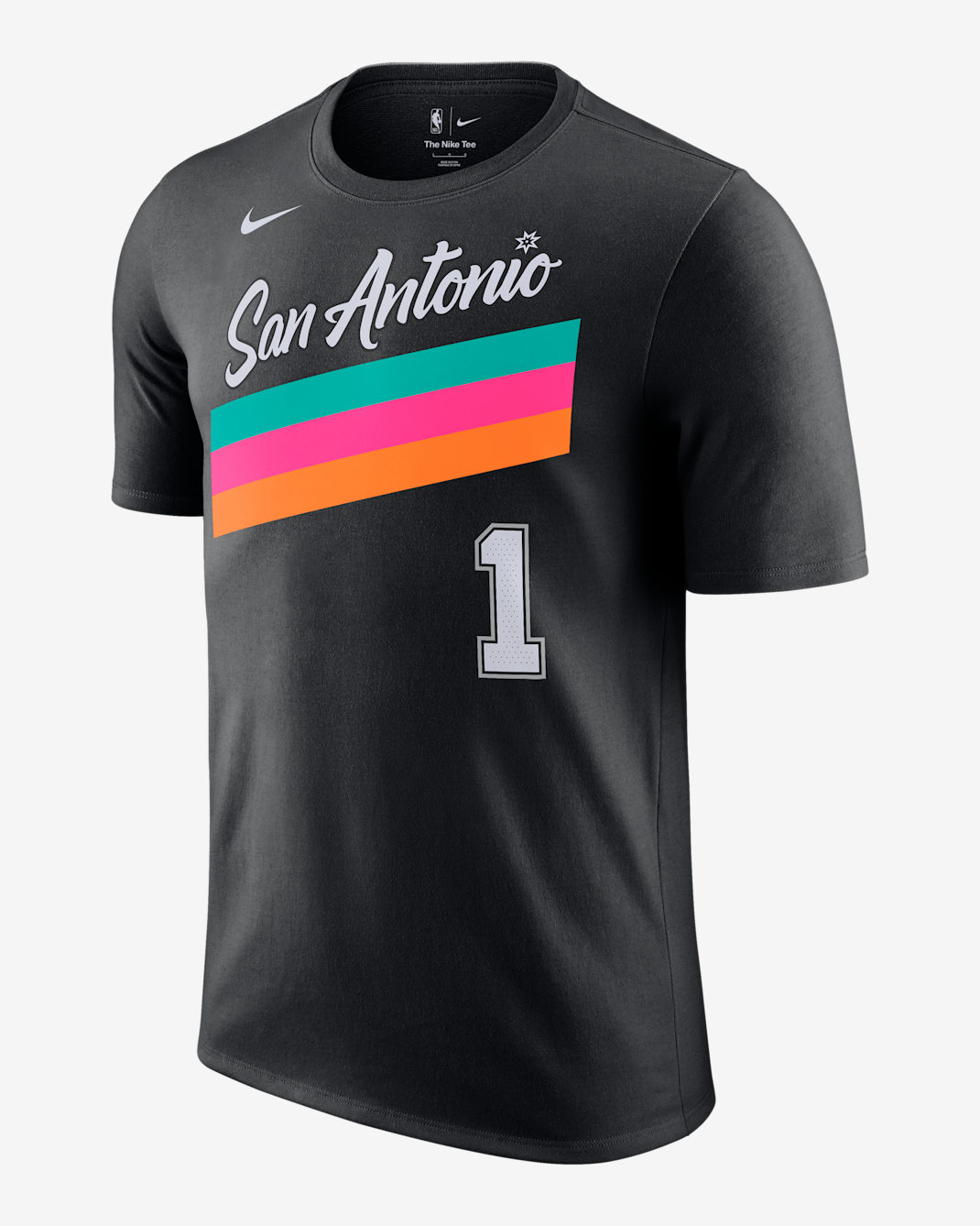 Playera Nike de la NBA para hombre San Antonio Spurs Essentials City Edition - Negro