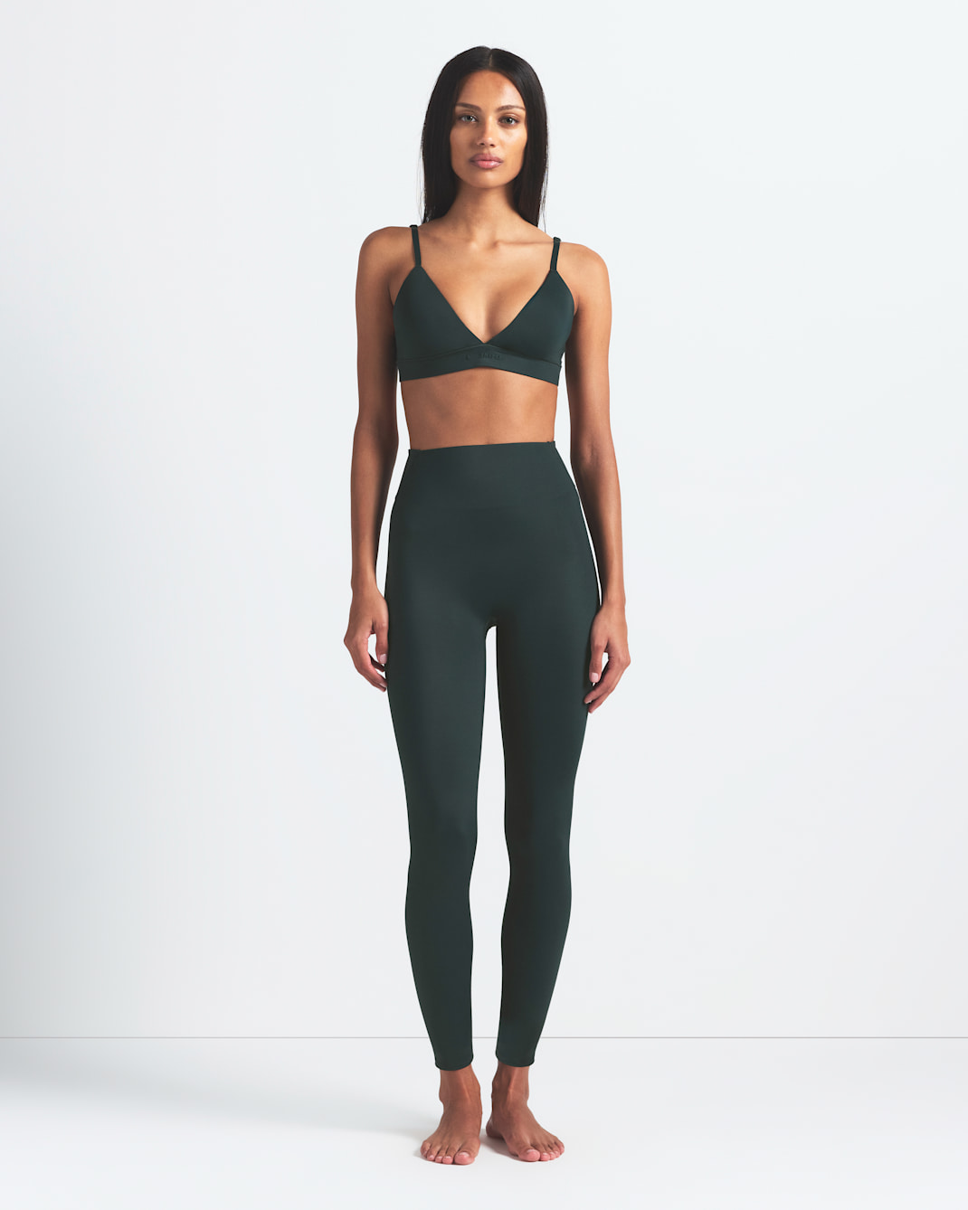 NikeSKIMS Shine Women's High-Waisted Bonded 26" Leggings - NSKM DARK TEAL/NSKM DARK TEAL