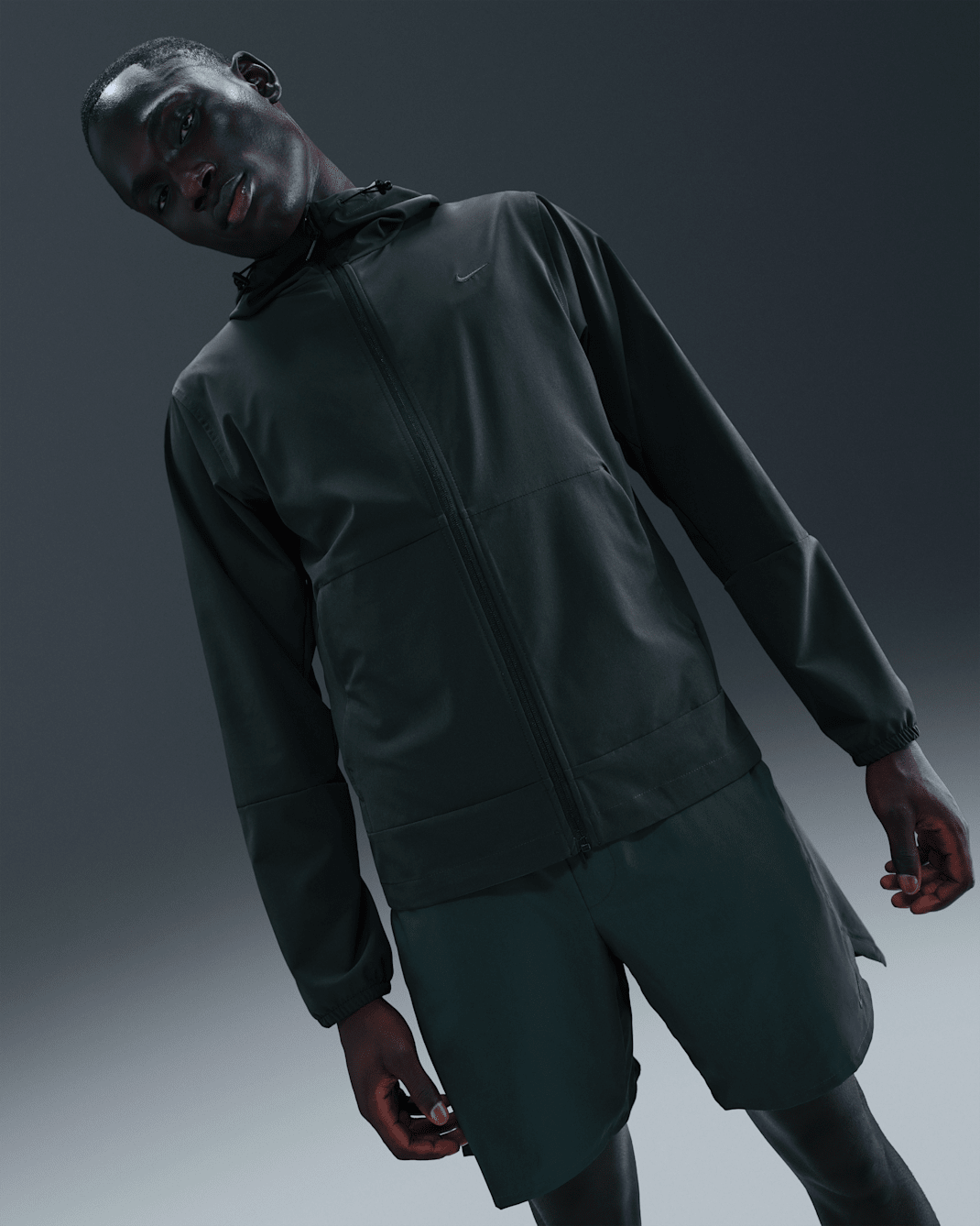 Nike Unlimited Men's Repel Hooded Versatile Jacket - Seaweed/Black/Seaweed