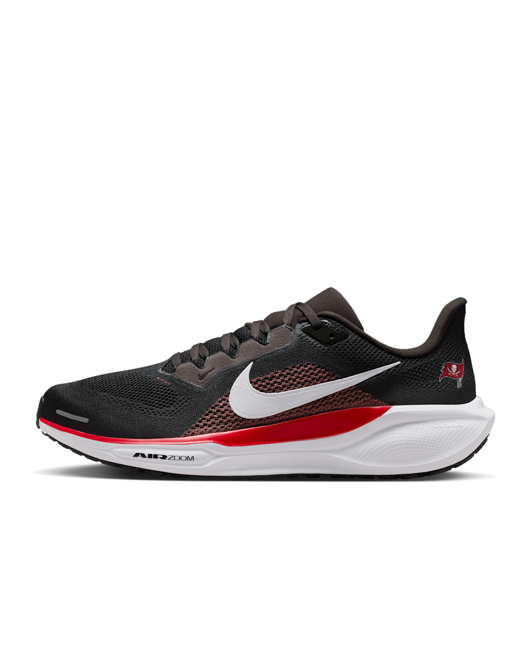 Tenis de correr en pavimento Nike de la NFL para hombre Tampa Bay Buccaneers Pegasus 41 - Peltre intenso/Rojo gimnasio/Blanco