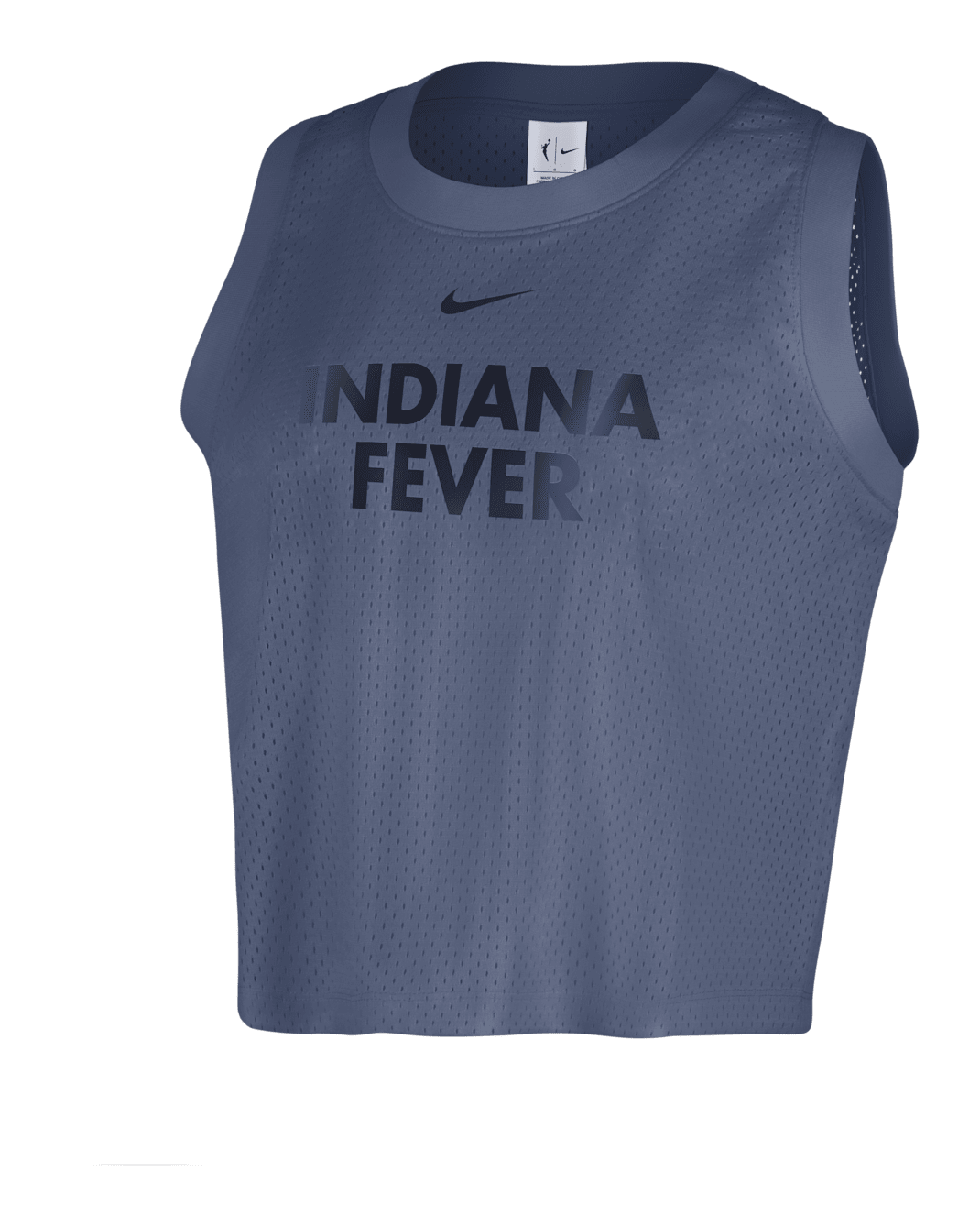 Camiseta de tirantes Nike de malla de la WNBA para mujer Indiana Fever - Azul difuso/Azul marino universitario
