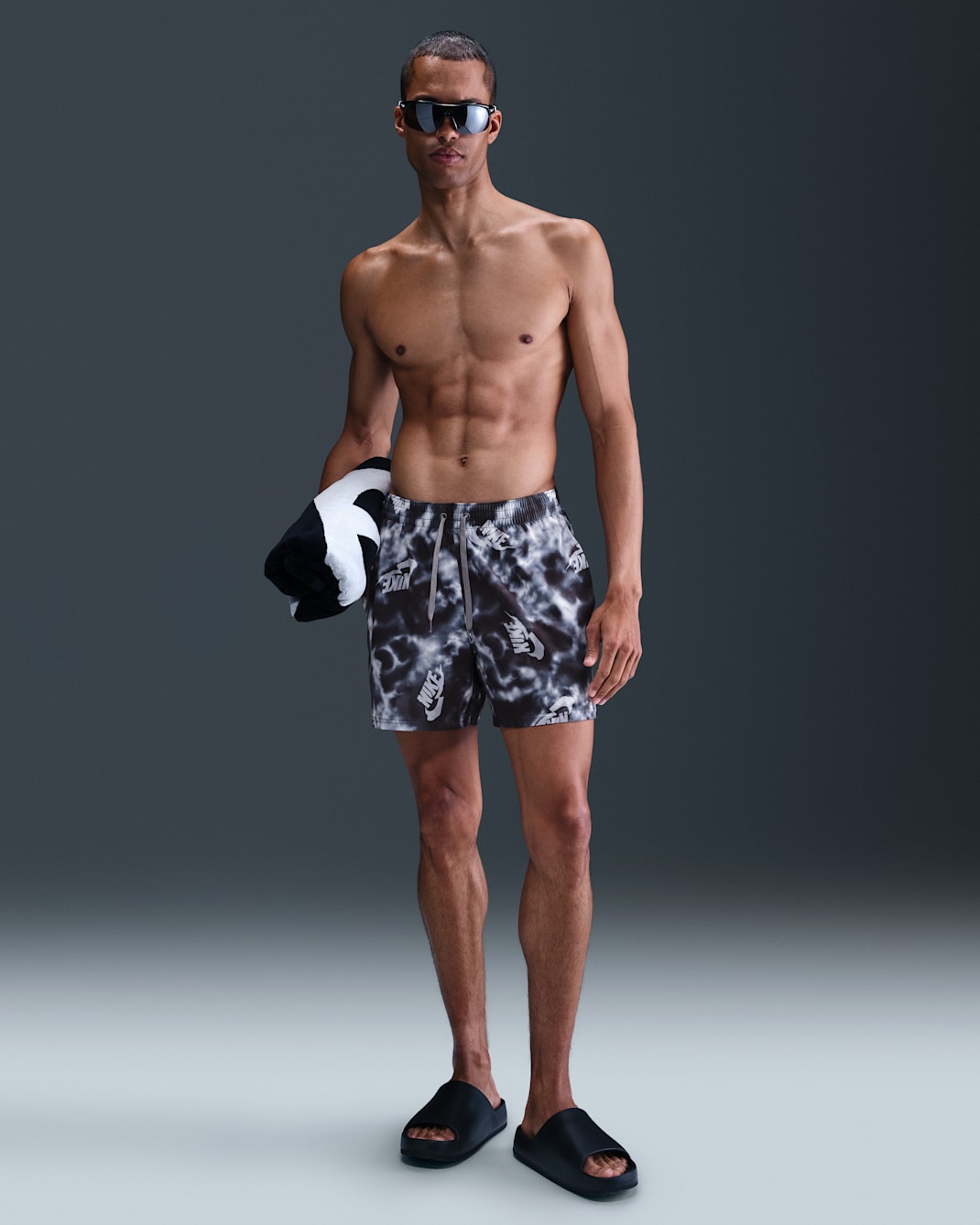 Shorts de vóleibol de 13 cm con forro completo para hombre Nike Swim Breaker - Gris lobo