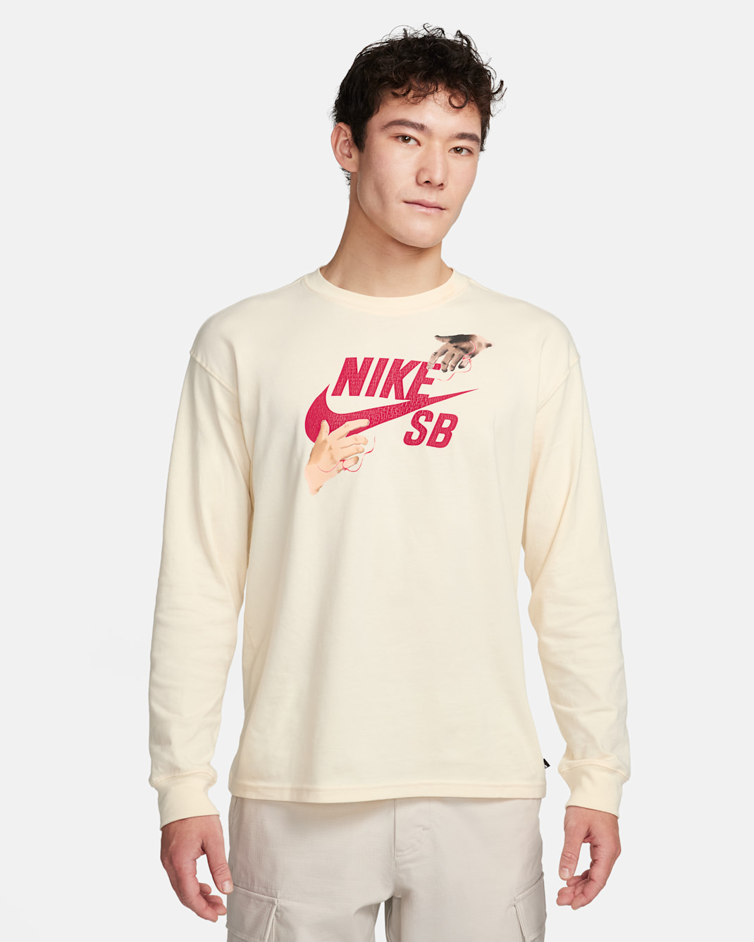 Nike SB Long-Sleeve Skate T-Shirt - Coconut Milk