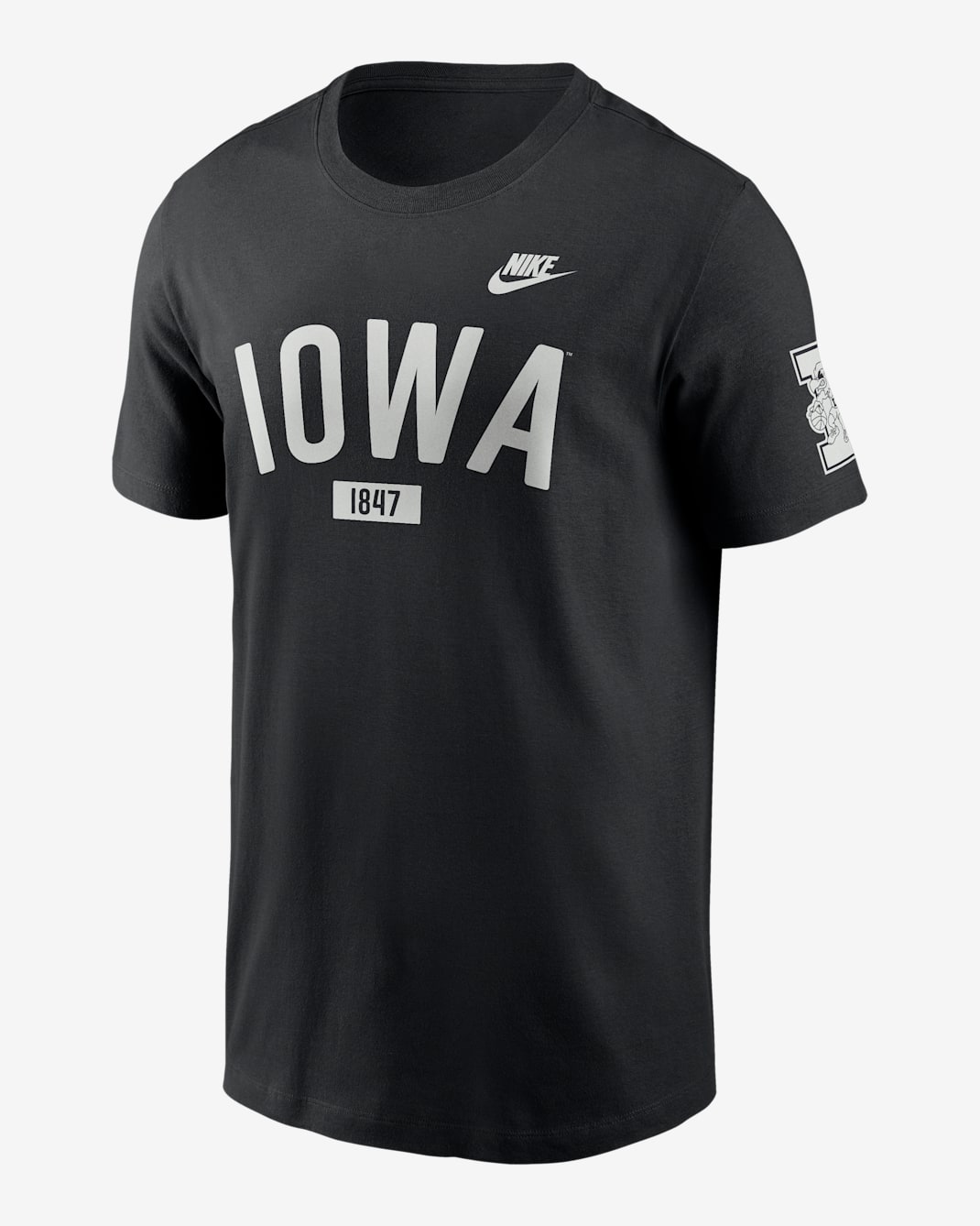Iowa Legacy Arch 2-Hit Men's Nike College T-Shirt - Black