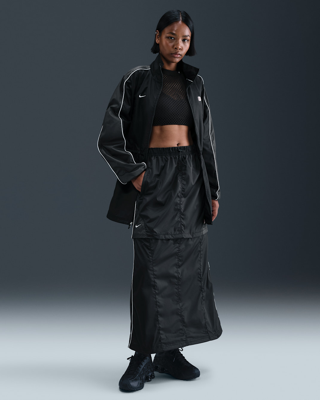 Nike Sportswear Shox Woman's Zip-Off Skirt - Black/Anthracite/Black