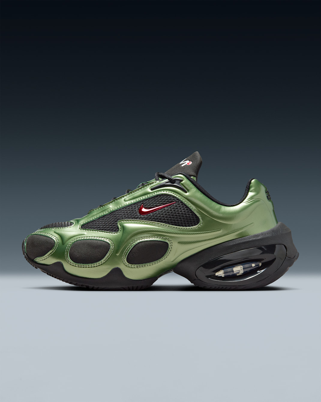 Nike Air Max Muse Women's Shoes - Black/Oil Green/Metallic Silver/University Red