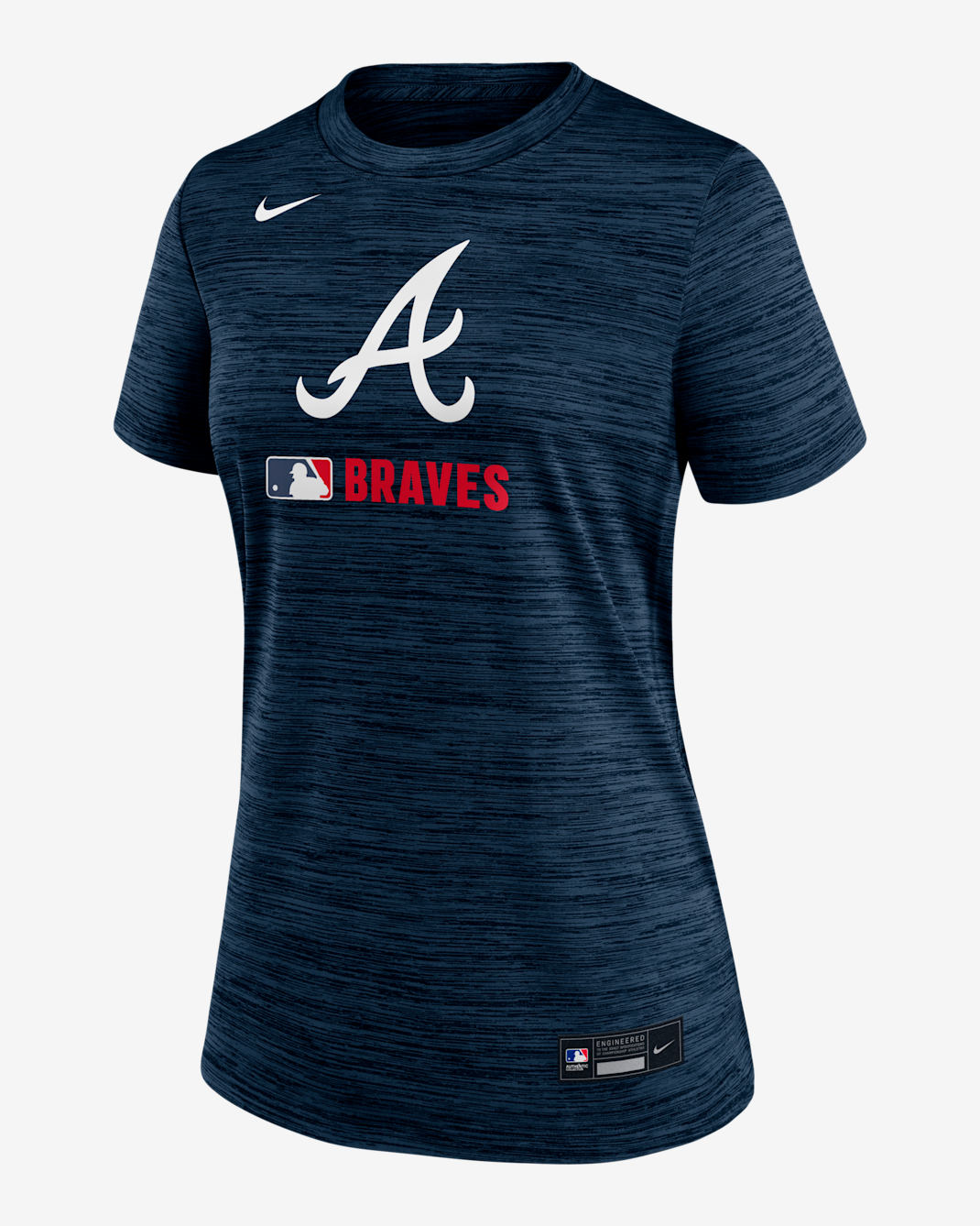Atlanta Braves Authentic Collection Velocity Women's Nike Dri-FIT MLB T-Shirt - Navy