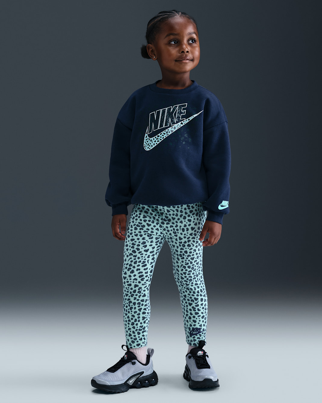 Nike Wild Warmth Toddler Crew Top and Leggings Set - Mint Foam