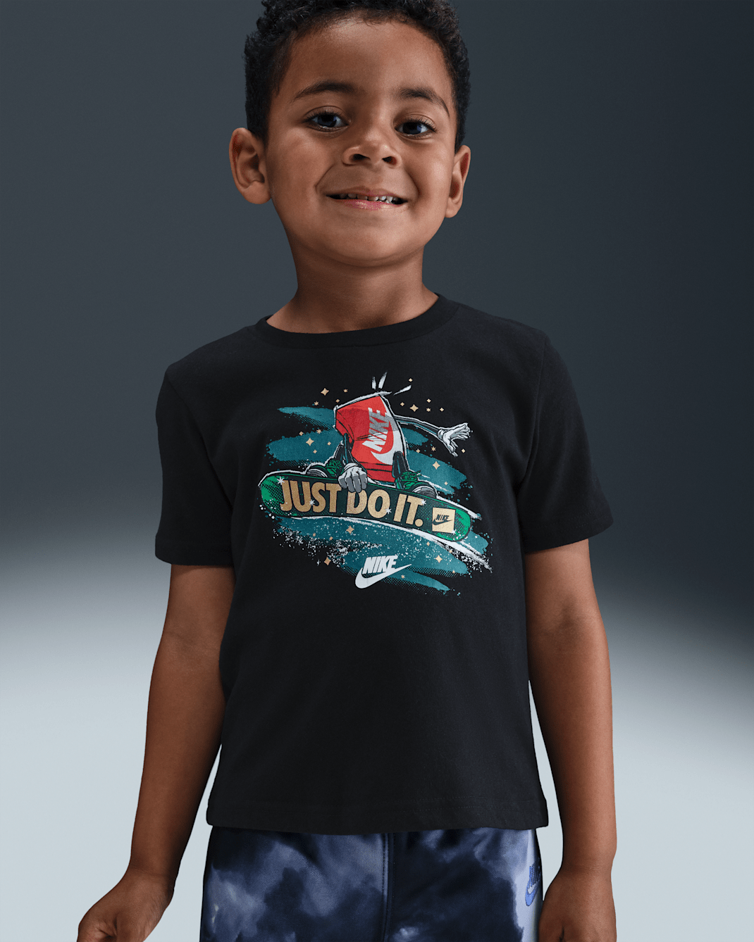 Nike Toddler Snowboard Boxy T-Shirt - Black