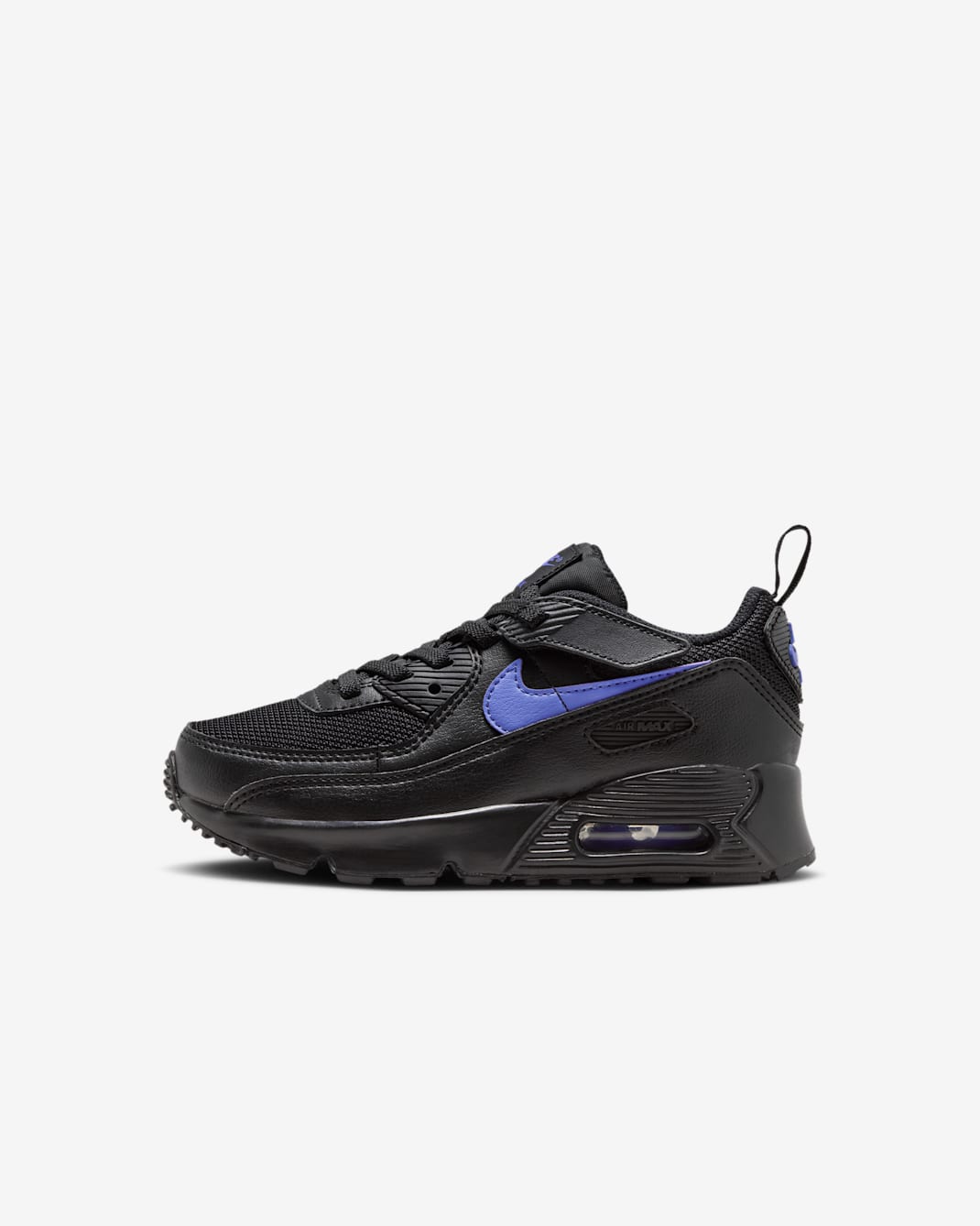 Nike Air Max 90 EasyOn sko til små barn - Svart/Svart/Sapphire