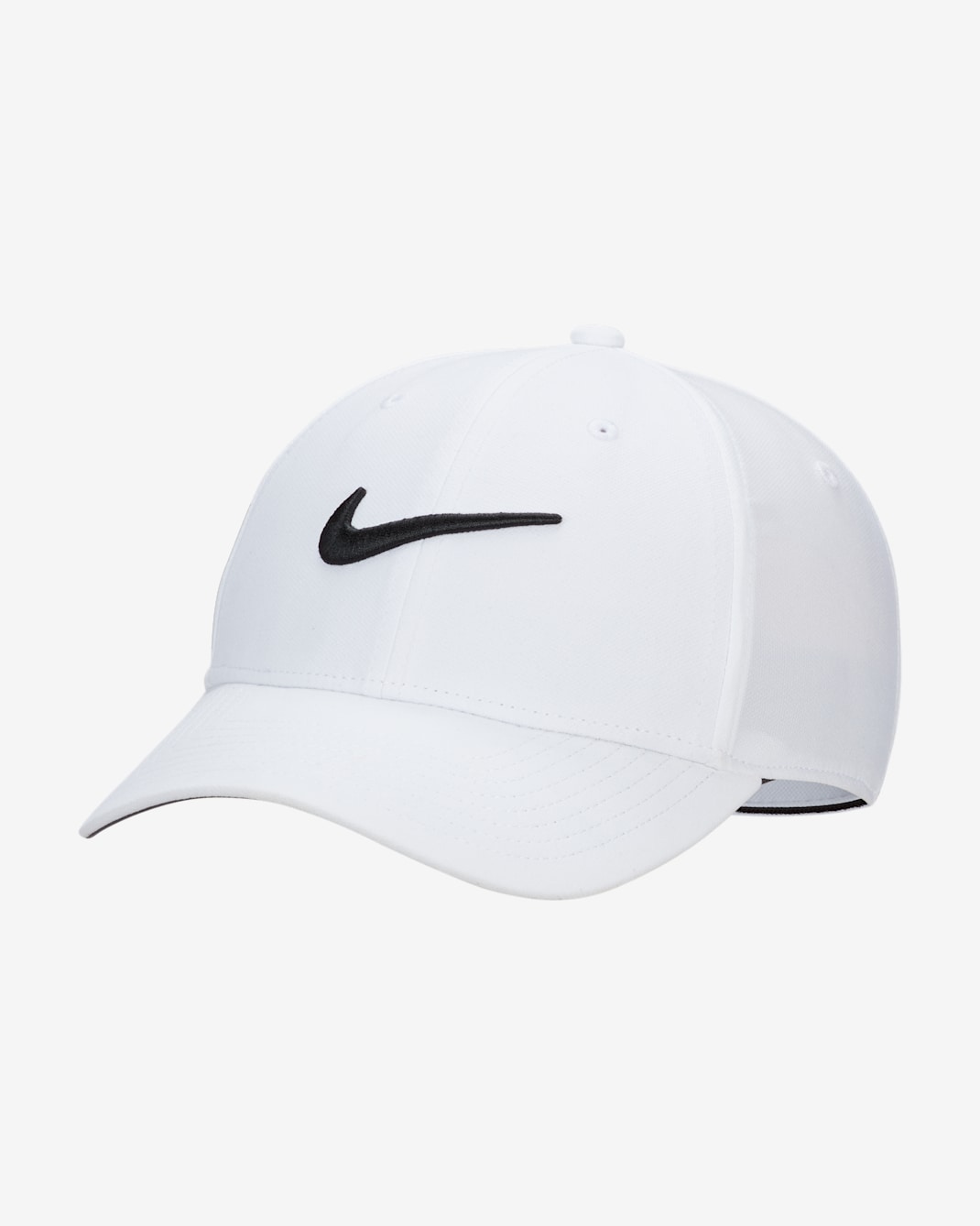 Nike Dri-FIT Club Swoosh 硬帽 - 白色/黑色