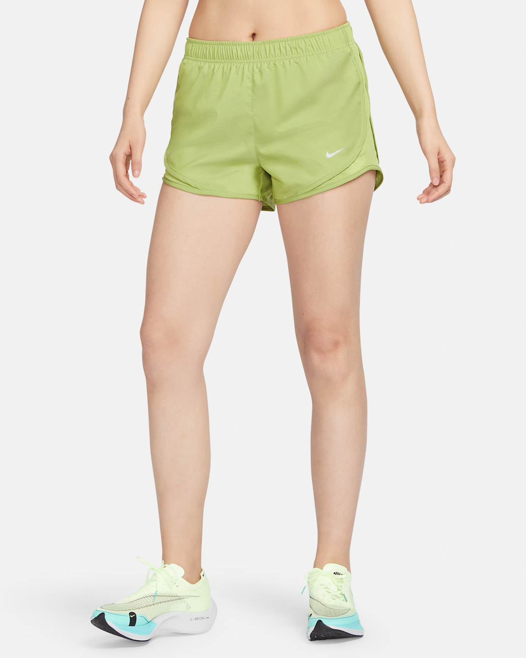 Nike Tempo Women's Running Shorts - Pear/Pear/Pear/Wolf Grey