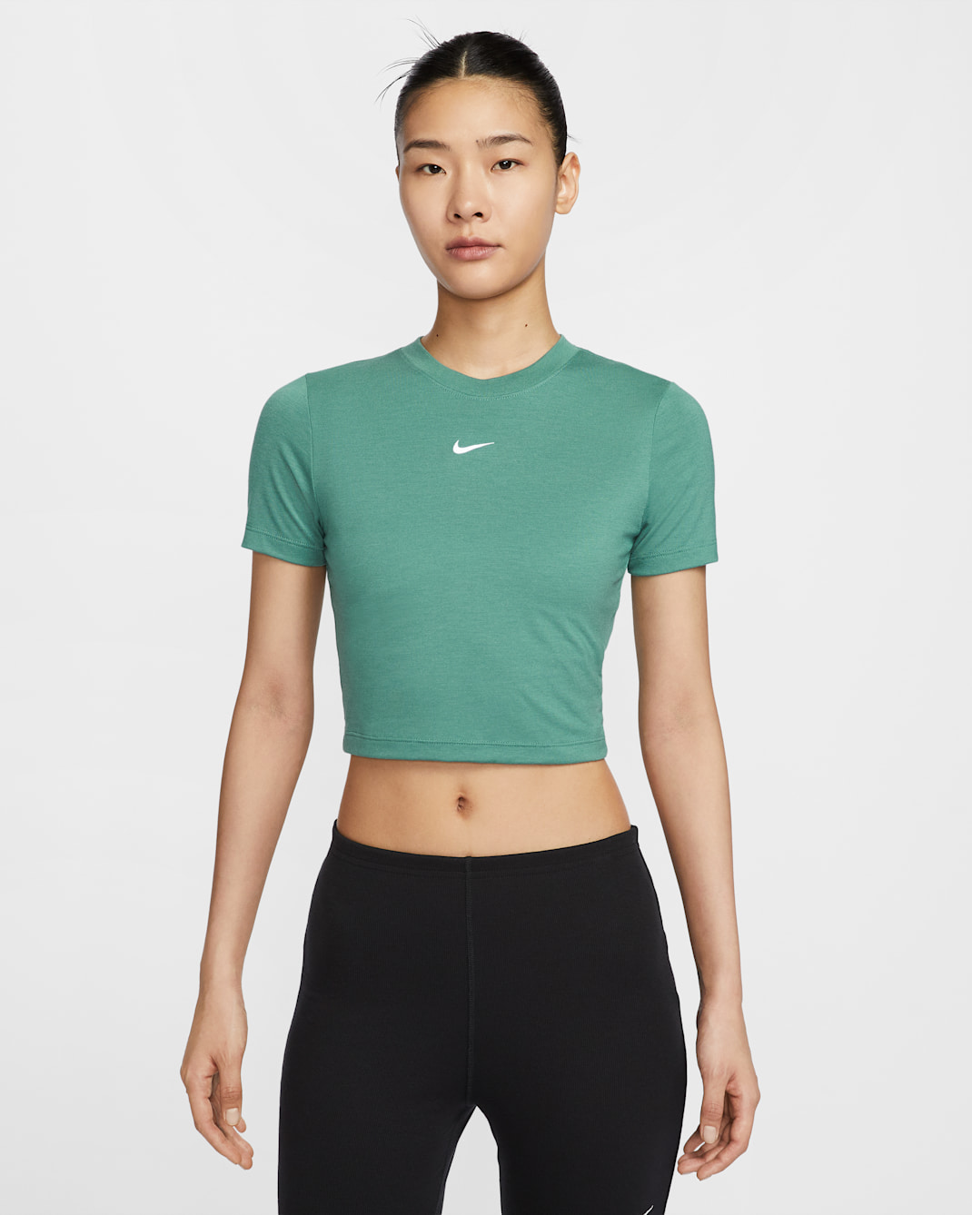 Nike Sportswear Essential Women's Slim-fit Crop T-Shirt - Bicoastal/White