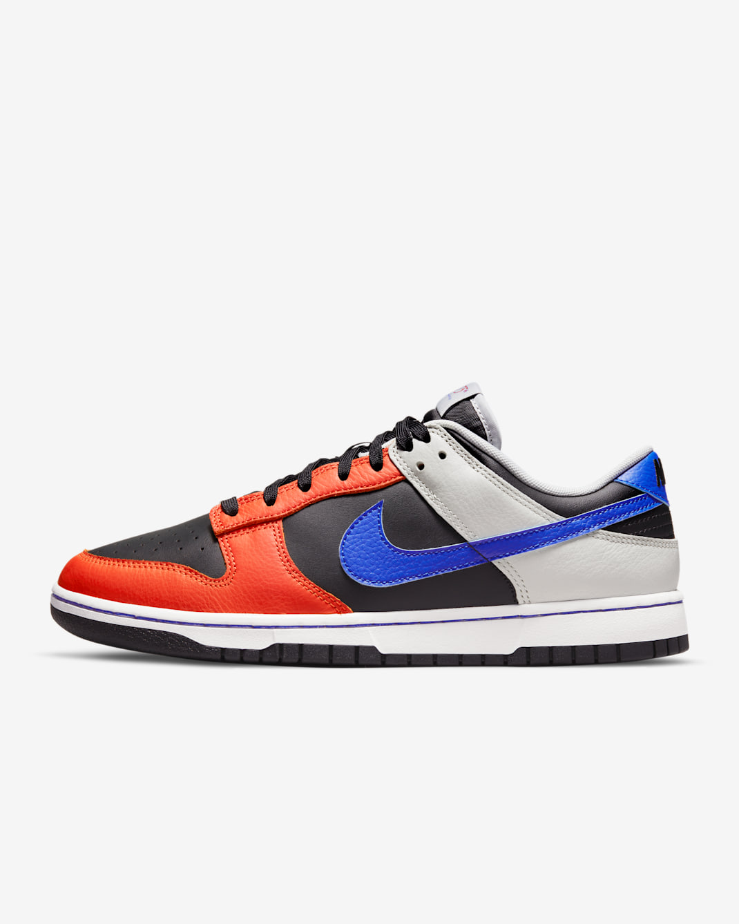 Nike Dunk Low Retro Men's Shoes - Black/Grey Fog/Orange/Racer Blue