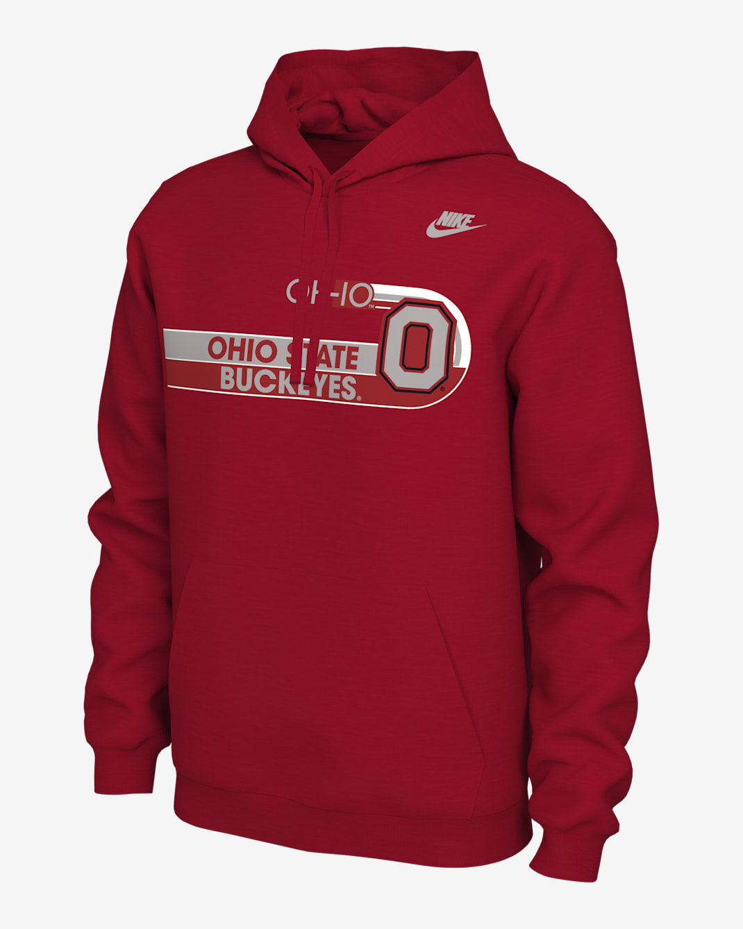 Ohio State Men's Nike College Hoodie - University Red