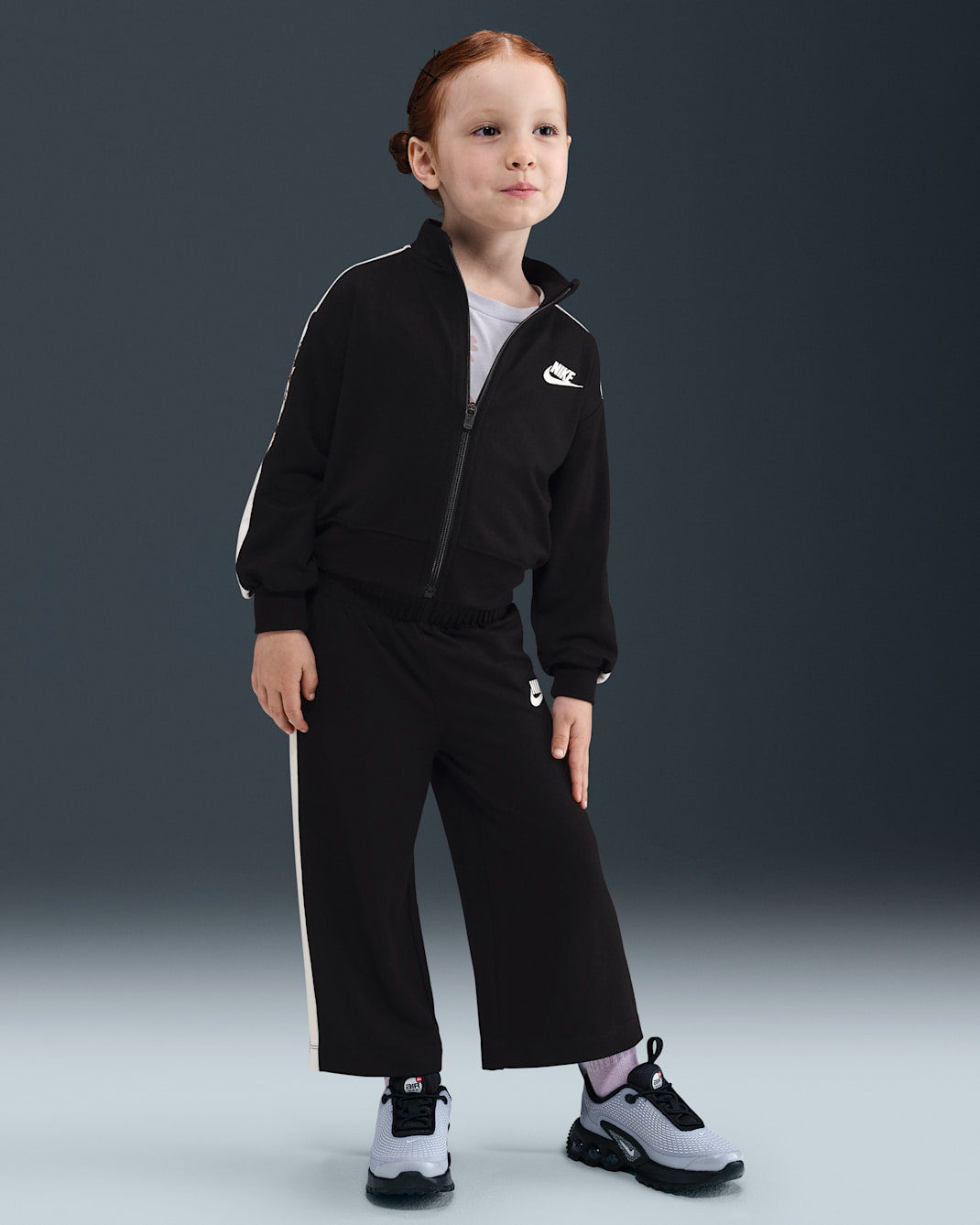 나이키 베이비 투피스 플로럴 트랙 세트 - 블랙