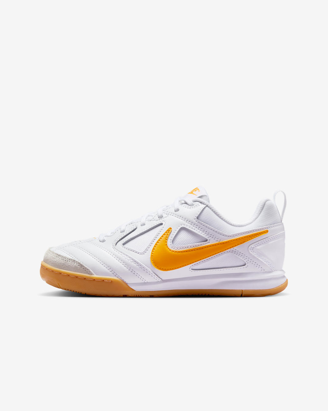 Nike Gato Big Kids' Shoes - White/Gum Yellow/University Gold