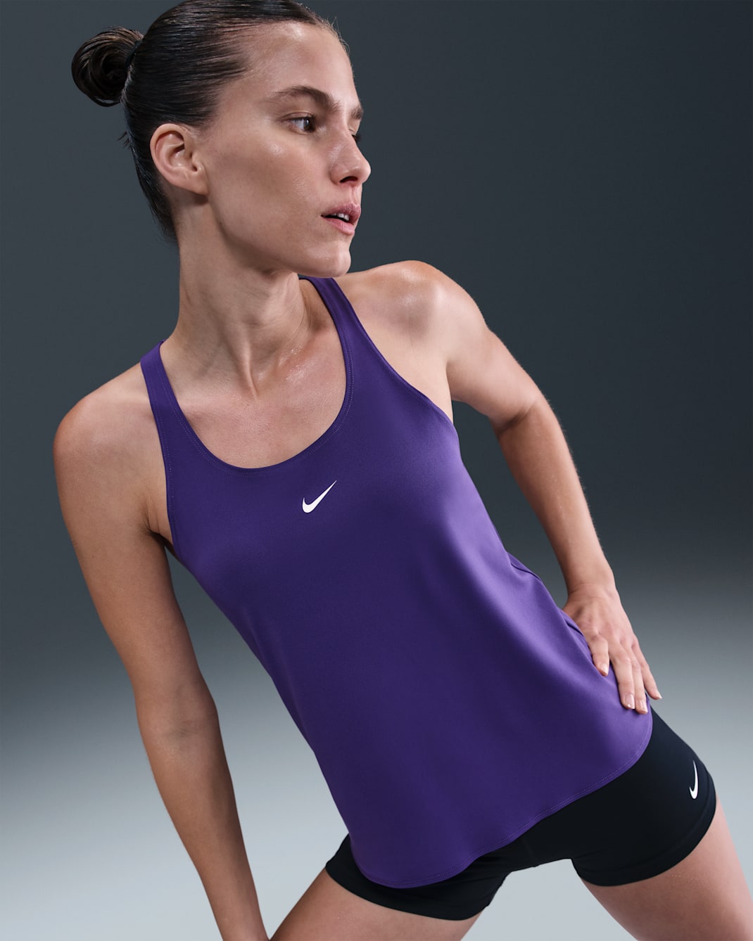 Nike Pro Women's Dri-FIT Tank Top - Court Purple/White