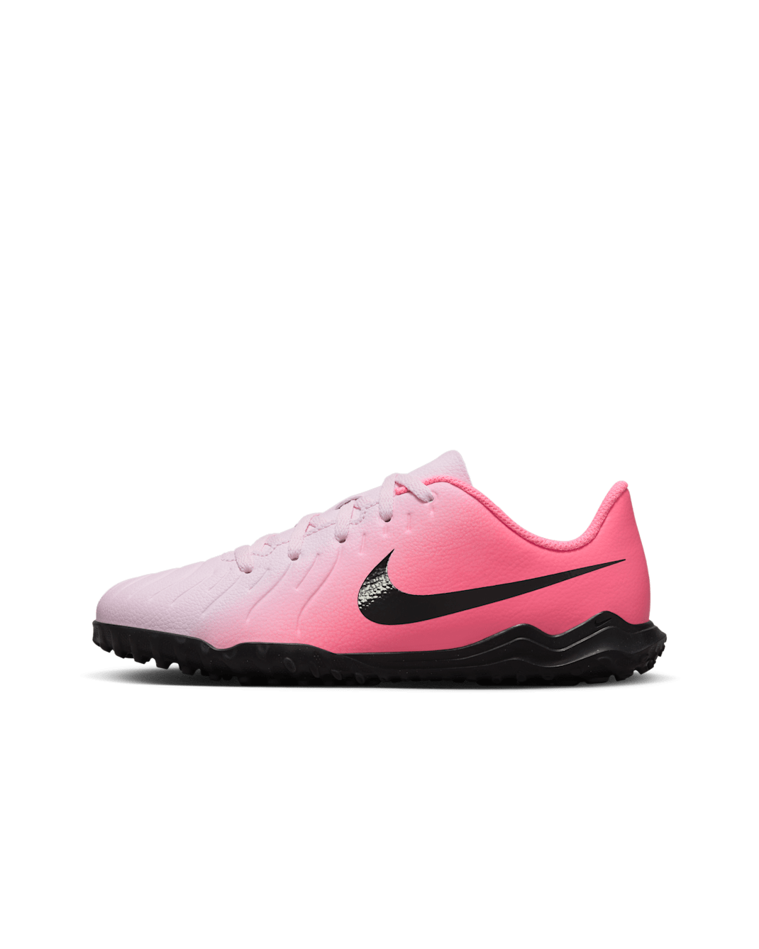 Nike Jr. Tiempo Legend 10 Club Younger/Older Kids' TF Low-Top Football Shoes - Pink Foam/Black
